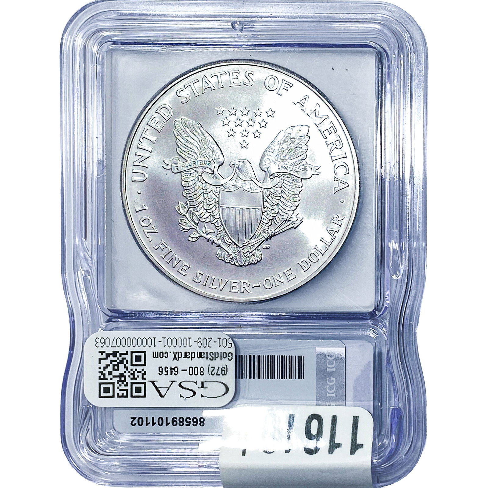 1999 Silver Eagle ICG MS70 - 2