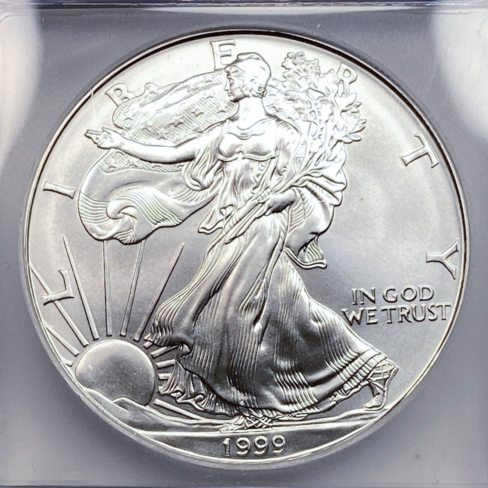 1999 Silver Eagle ICG MS70 - 3
