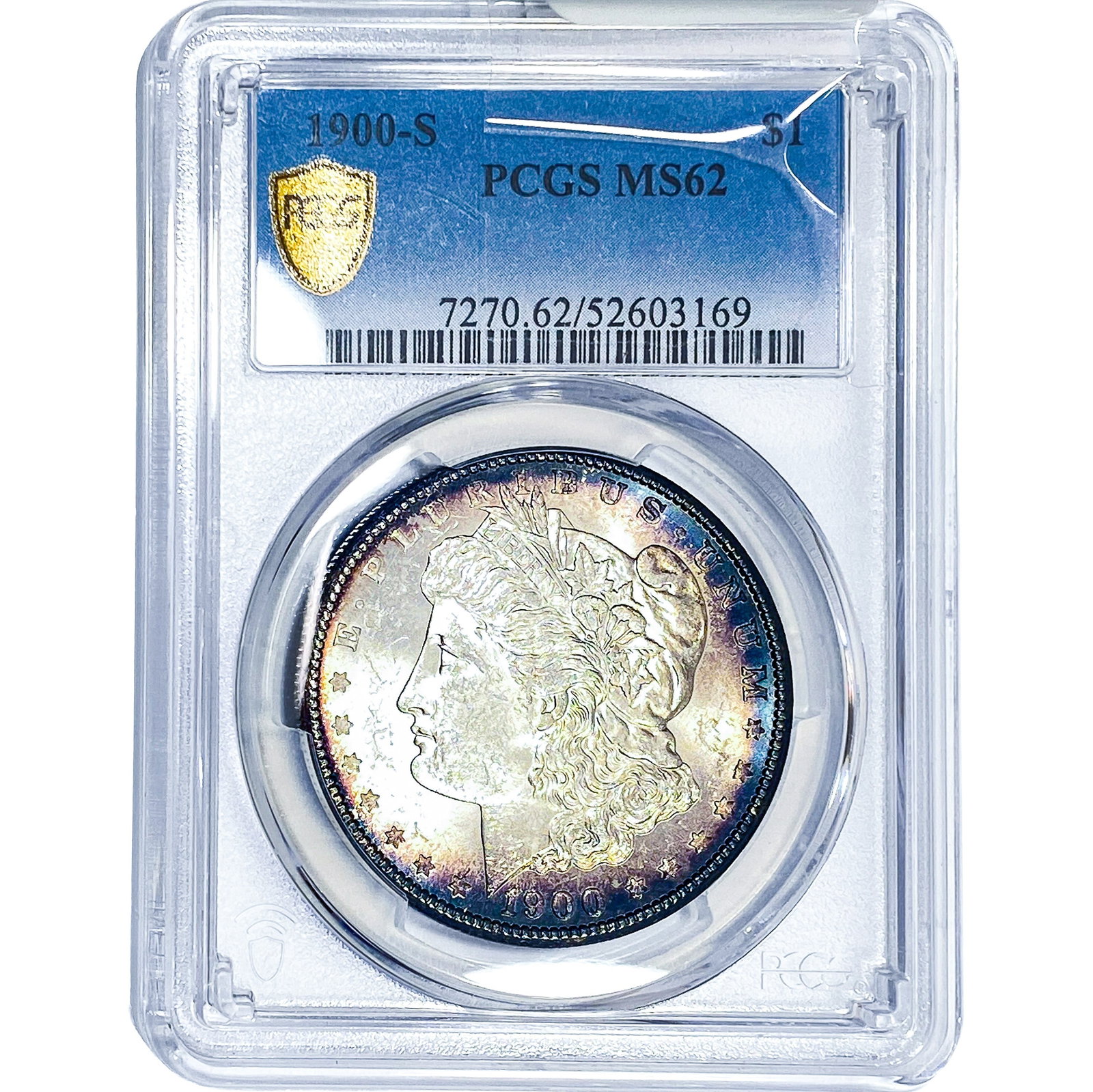 1900-S Morgan Silver Dollar PCGS MS62: 1900-S Morgan Silver Dollar PCGS MS62