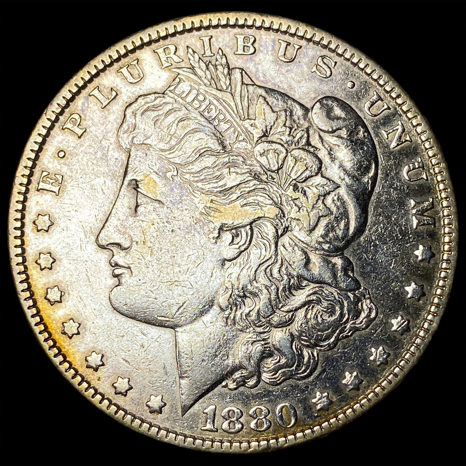 1880-S Silver Morgan Dollar NEARLY UNCIRCULATED: 1880-S Silver Morgan Dollar NEARLY UNCIRCULATED