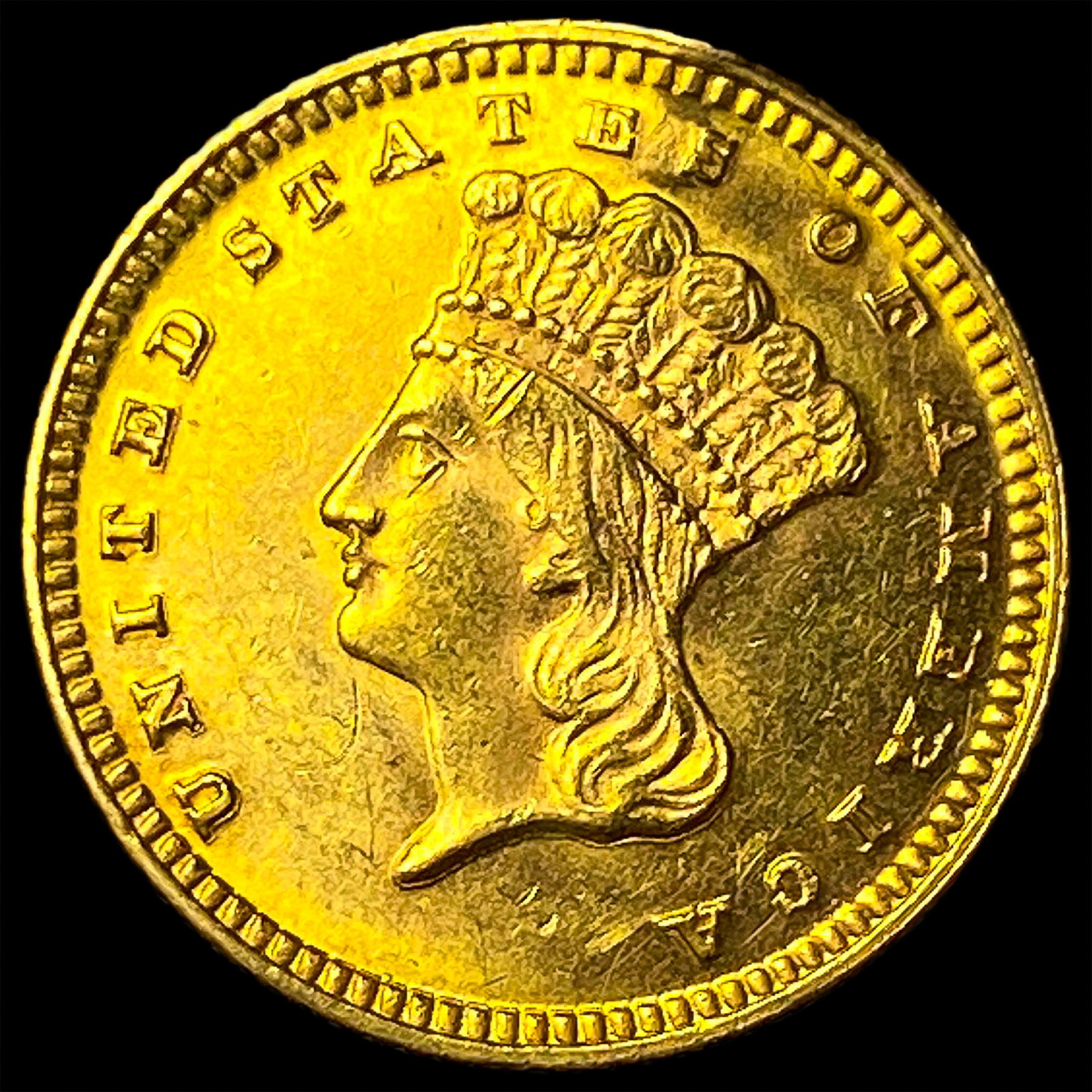 1871 Gold $1 Indian Head UNCIRCULATED: 1871 Gold $1 Indian Head UNCIRCULATED