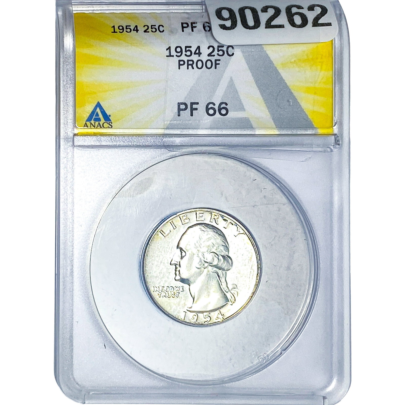 1954 Washington Silver Quarter ANACS PF66 PROOF (1 of 2)
