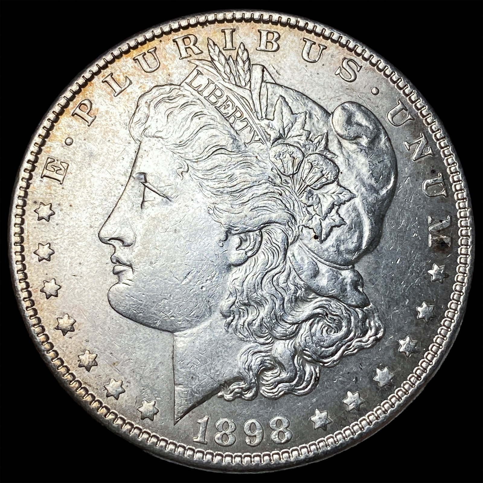 1898-S Silver Morgan Dollar CHOICE AU: 1898-S Silver Morgan Dollar CHOICE AU
