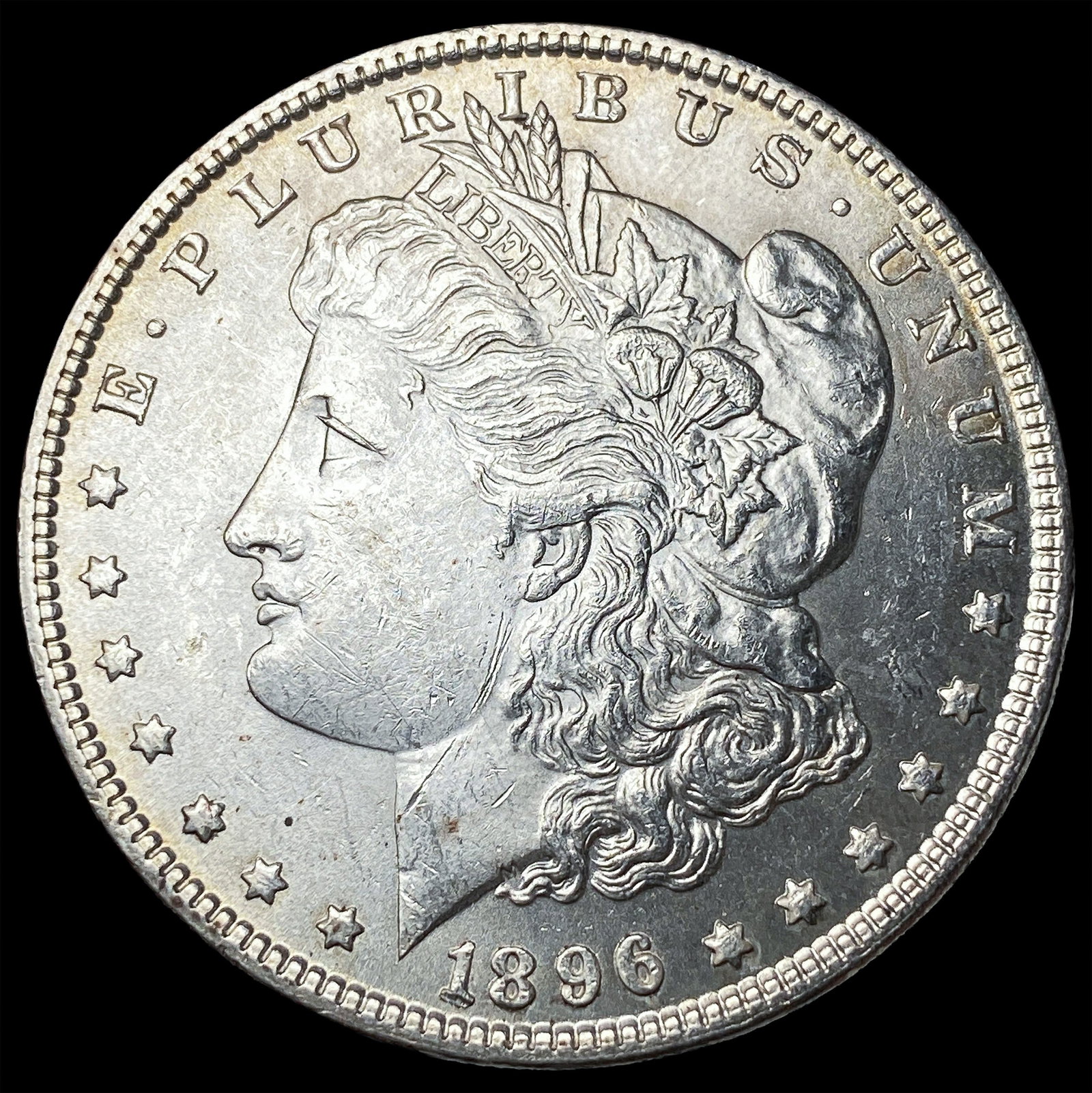 1896 Morgan Silver Dollar CHOICE AU: 1896 Morgan Silver Dollar CHOICE AU