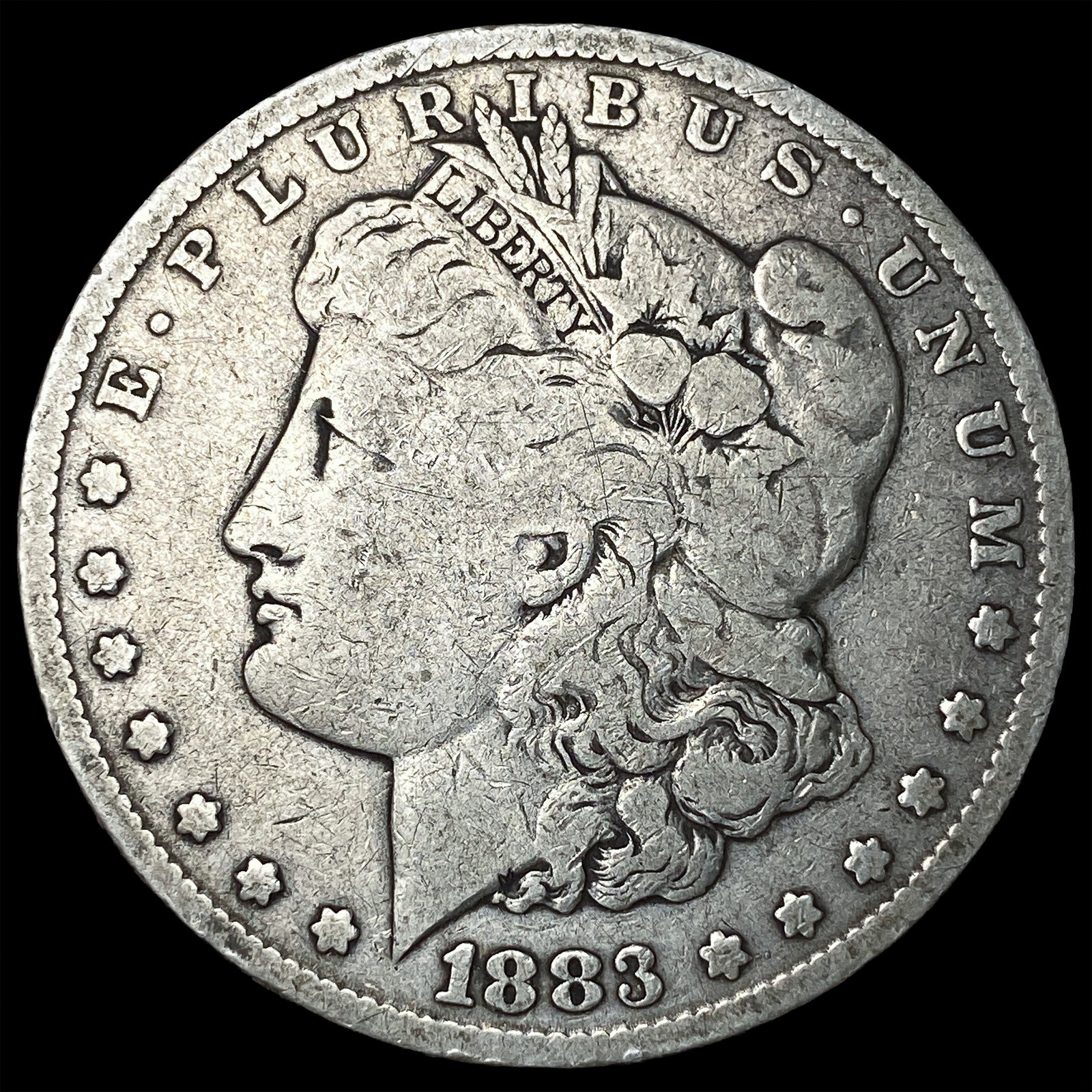 1883-CC Silver Morgan Dollar NICELY CIRCULATED: 1883-CC Silver Morgan Dollar NICELY CIRCULATED