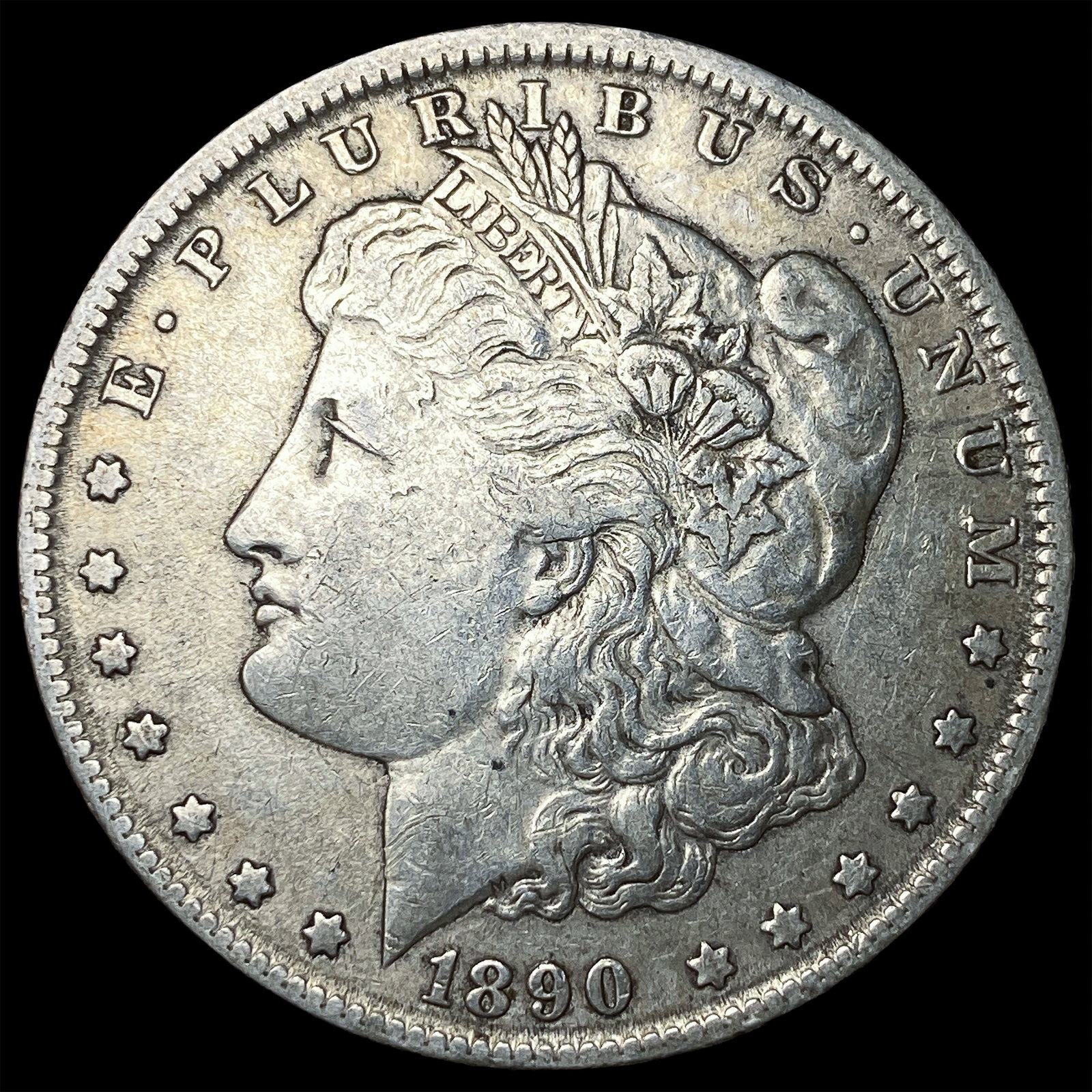 1890 Morgan Silver Dollar NEARLY UNCIRCULATED: 1890 Morgan Silver Dollar NEARLY UNCIRCULATED