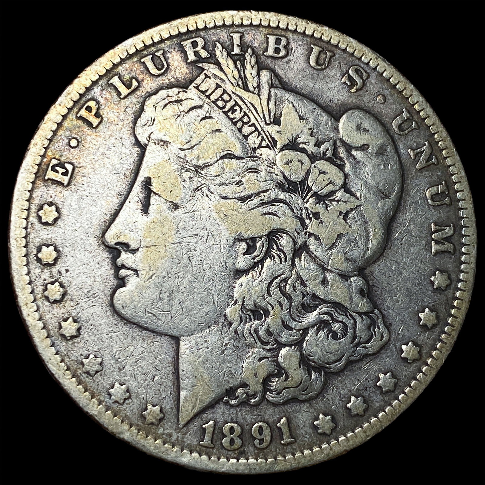 1891-S Silver Morgan Dollar LIGHTLY CIRCULATED: 1891-S Silver Morgan Dollar LIGHTLY CIRCULATED