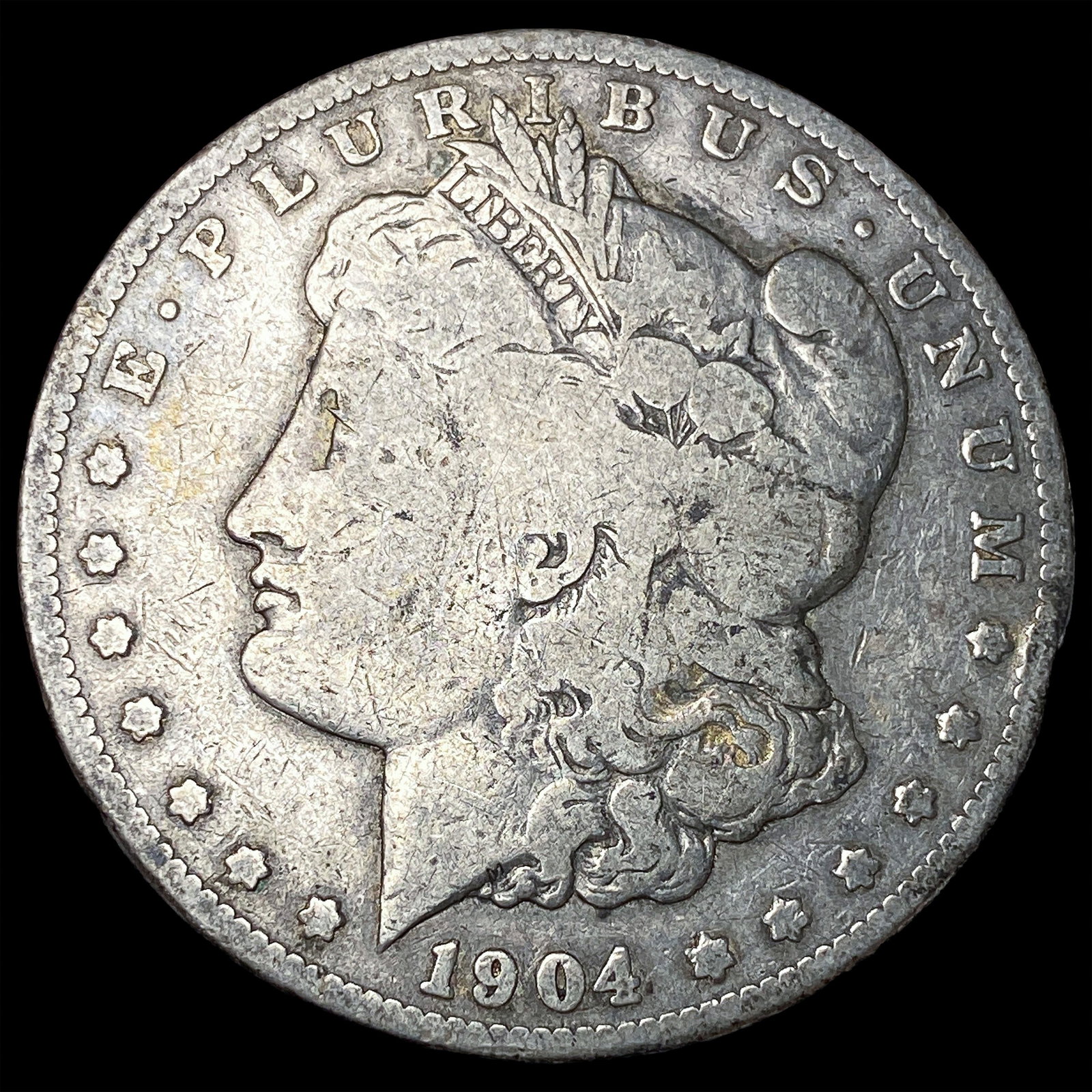 1904-S Silver Morgan Dollar NICELY CIRCULATED: 1904-S Silver Morgan Dollar NICELY CIRCULATED