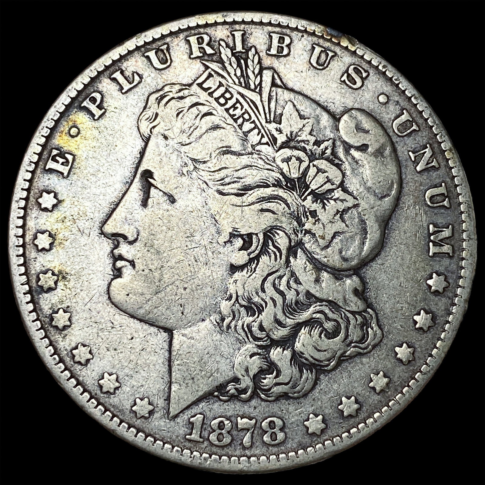 1878 Silver Morgan Dollar LIGHTLY CIRCULATED: 1878 Silver Morgan Dollar LIGHTLY CIRCULATED