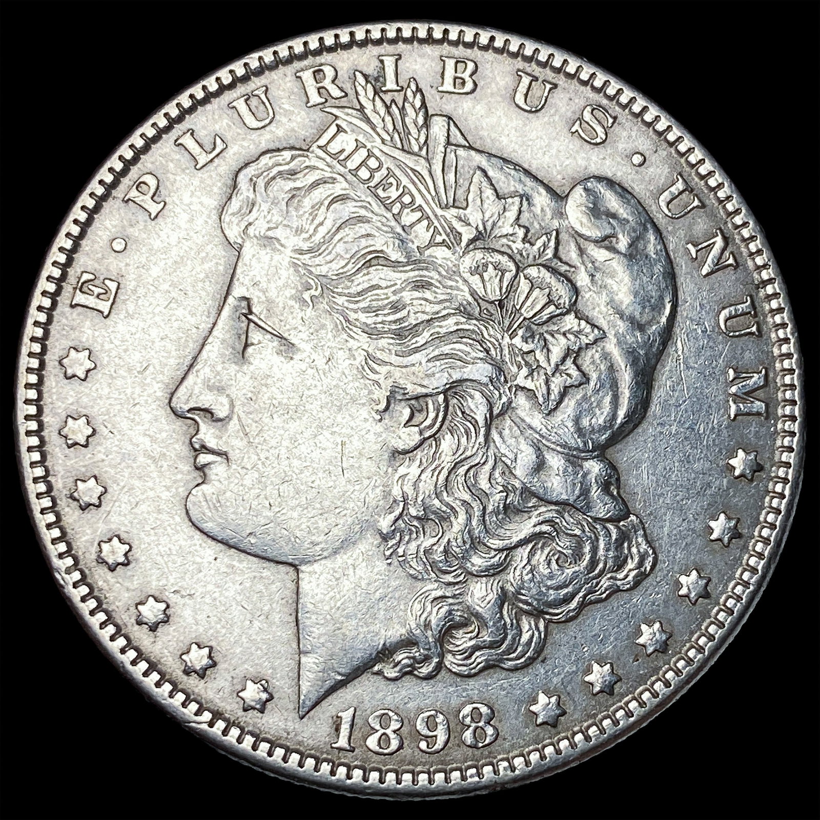 1898 Morgan Silver Dollar NEARLY UNCIRCULATED: 1898 Morgan Silver Dollar NEARLY UNCIRCULATED