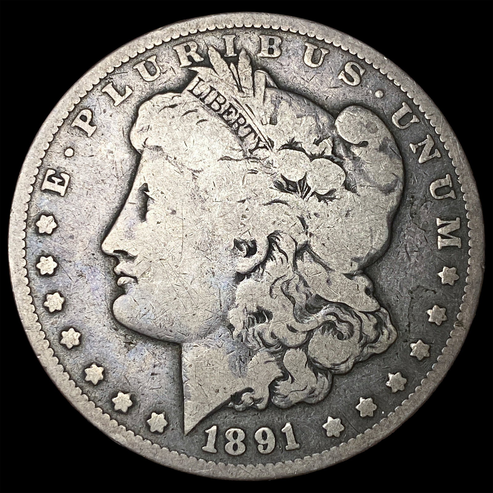 1891-CC Silver Morgan Dollar NICELY CIRCULATED (1 of 2)