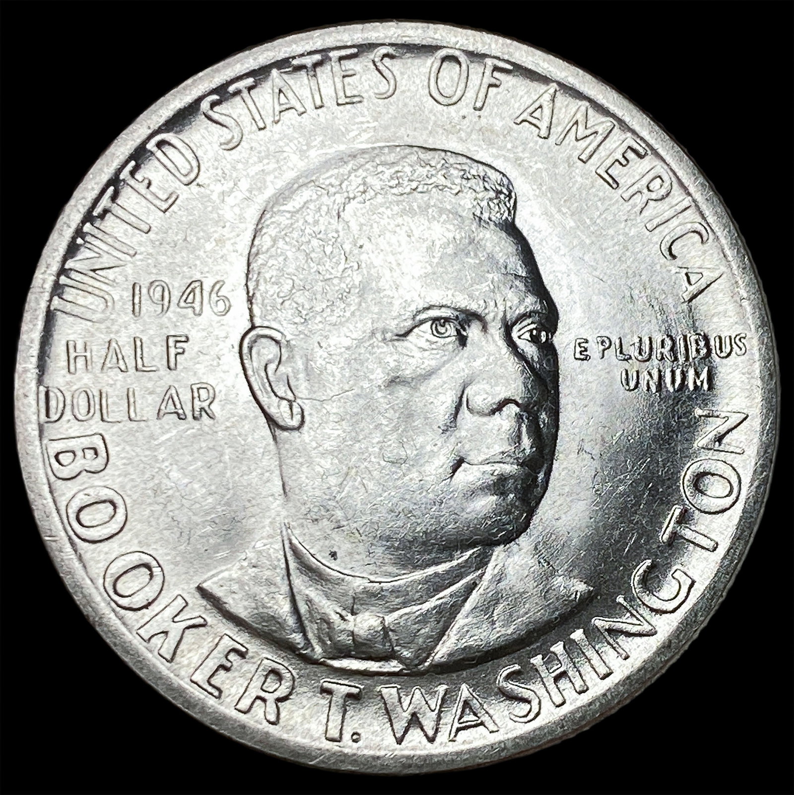1946 Silver Half Dollar Booker T. Washington CHOICE BU: 1946 Silver Half Dollar Booker T. Washington CHOICE BU