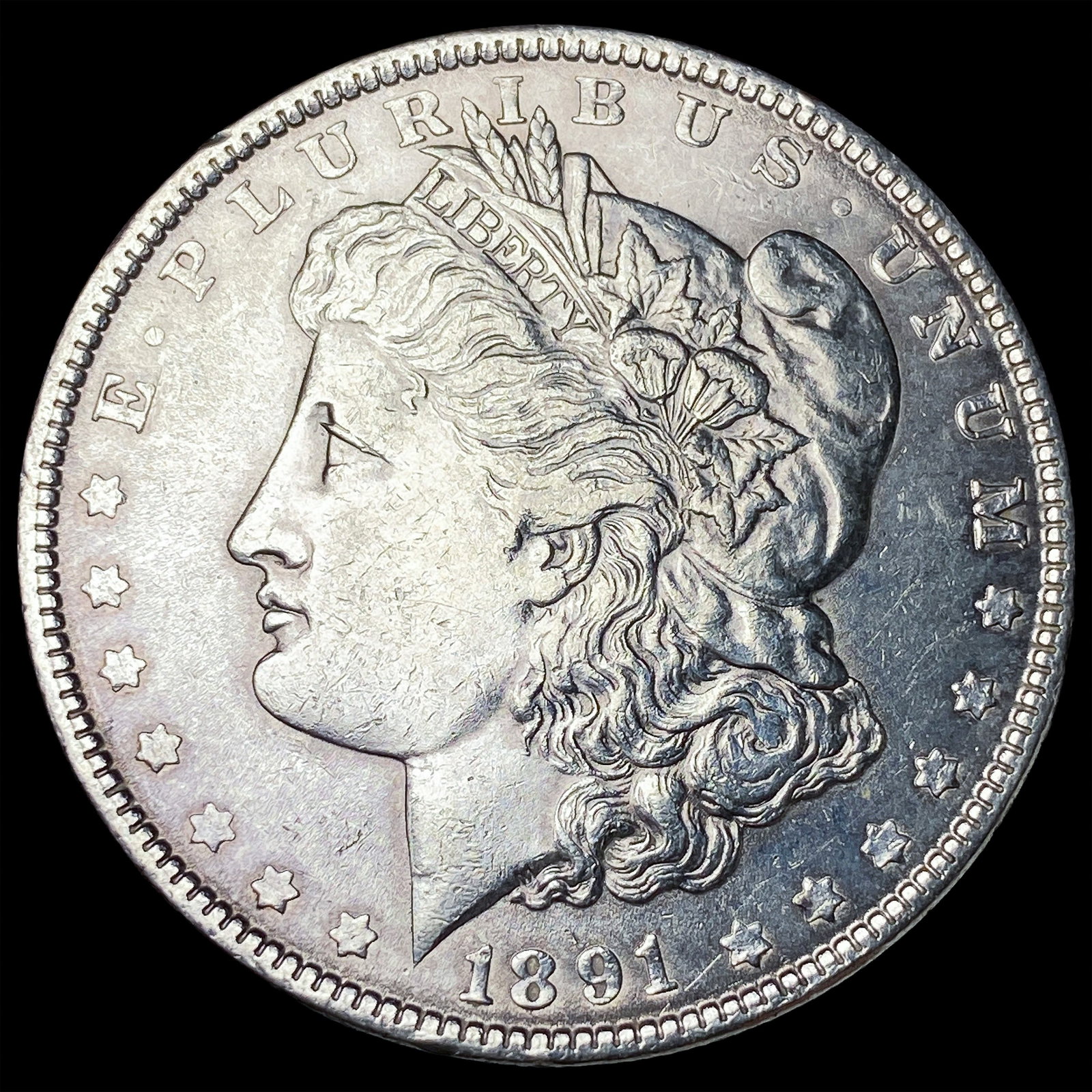 1891 Morgan Silver Dollar CLOSELY UNCIRCULATED: 1891 Morgan Silver Dollar CLOSELY UNCIRCULATED