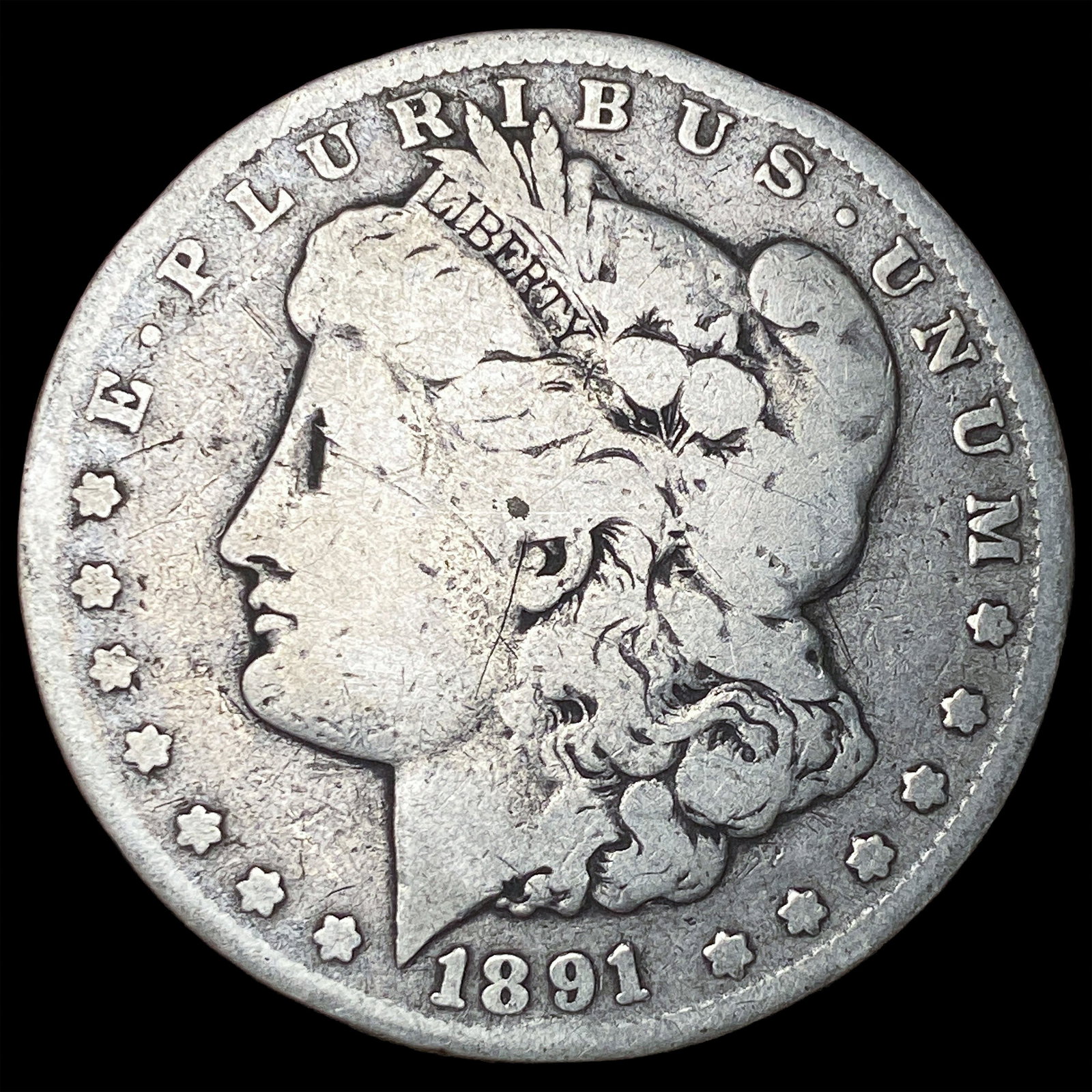 1891-CC Silver Morgan Dollar NICELY CIRCULATED (1 of 2)