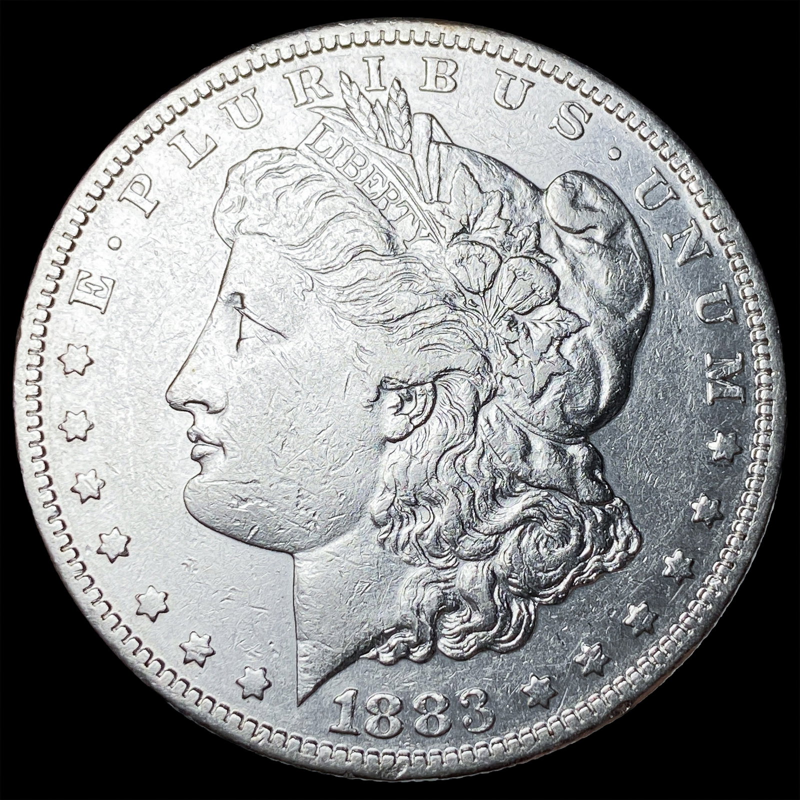1883-S Silver Morgan Dollar NEARLY UNCIRCULATED: 1883-S Silver Morgan Dollar NEARLY UNCIRCULATED