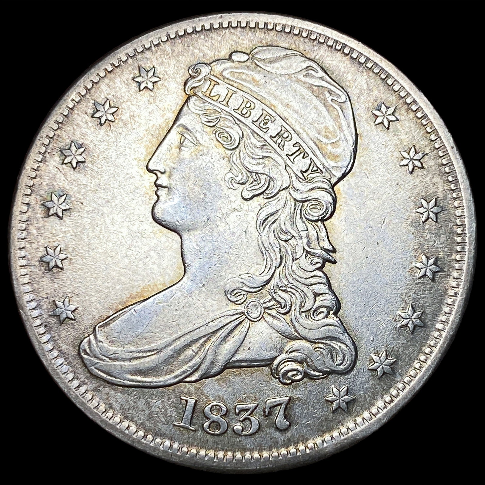 1837 Capped Bust Half Dollar CLOSELY UNCIRCULATED (1 of 2)
