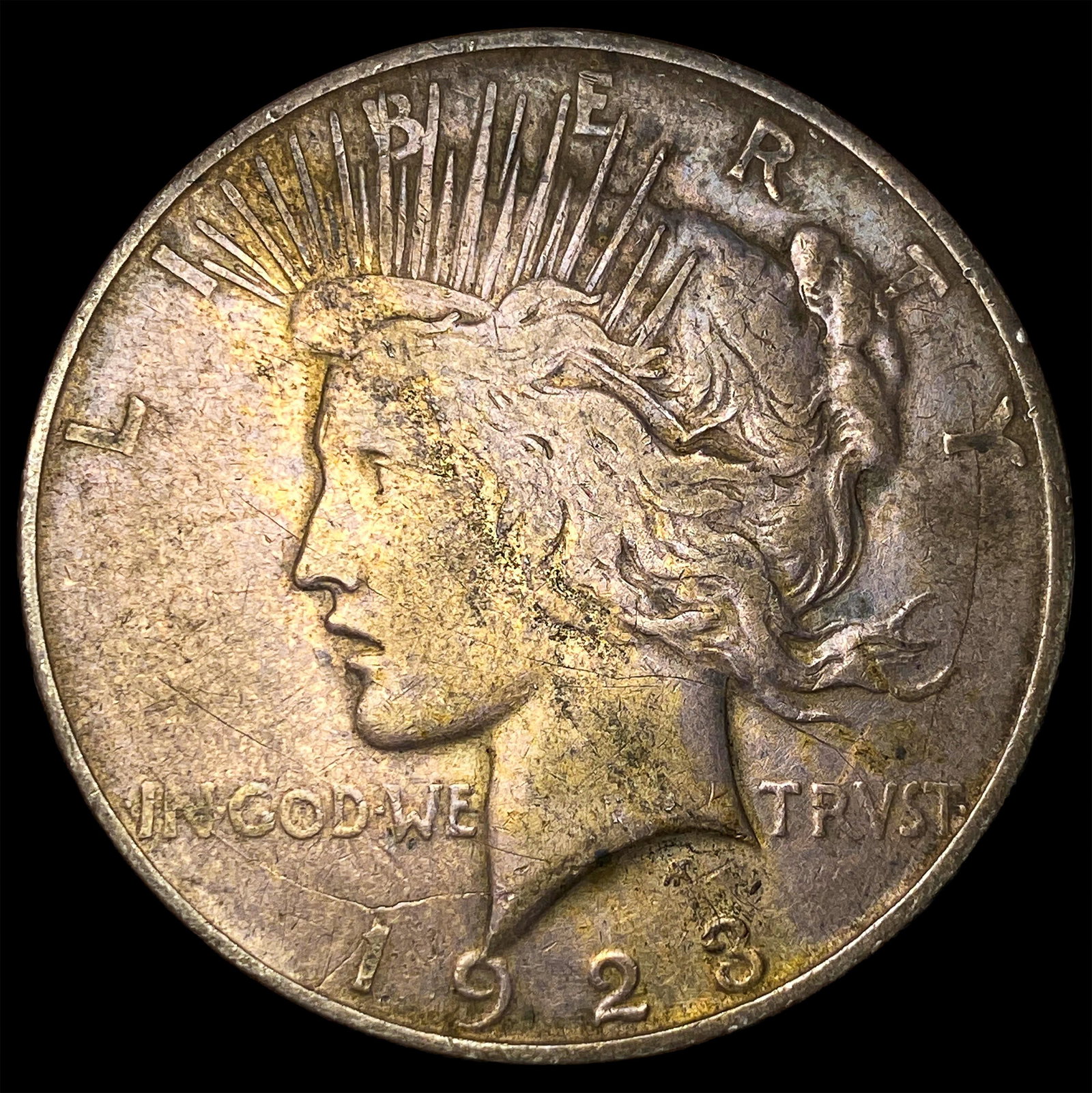 1923-D Silver Peace Dollar NEARLY UNCIRCULATED: 1923-D Silver Peace Dollar NEARLY UNCIRCULATED