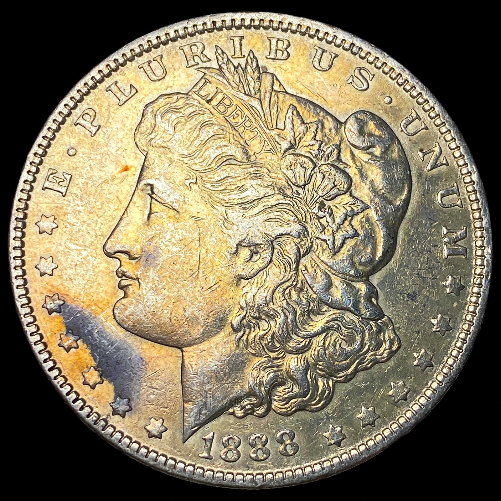 1888 Morgan Silver Dollar NEARLY UNCIRCULATED: 1888 Morgan Silver Dollar NEARLY UNCIRCULATED
