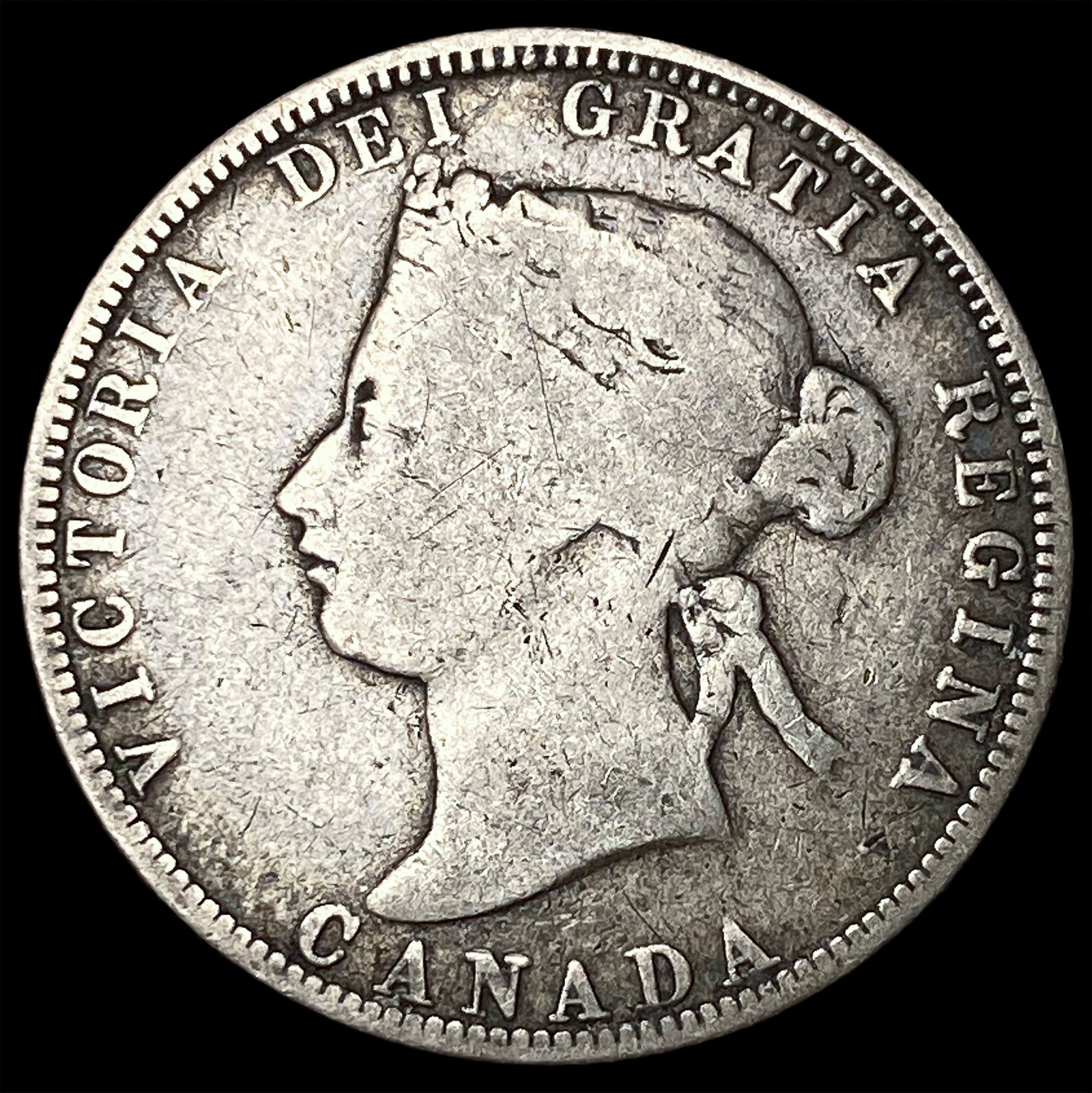 1870 Canada Silver 25 Cents NICELY CIRCULATED: 1870 Canada Silver 25 Cents NICELY CIRCULATED