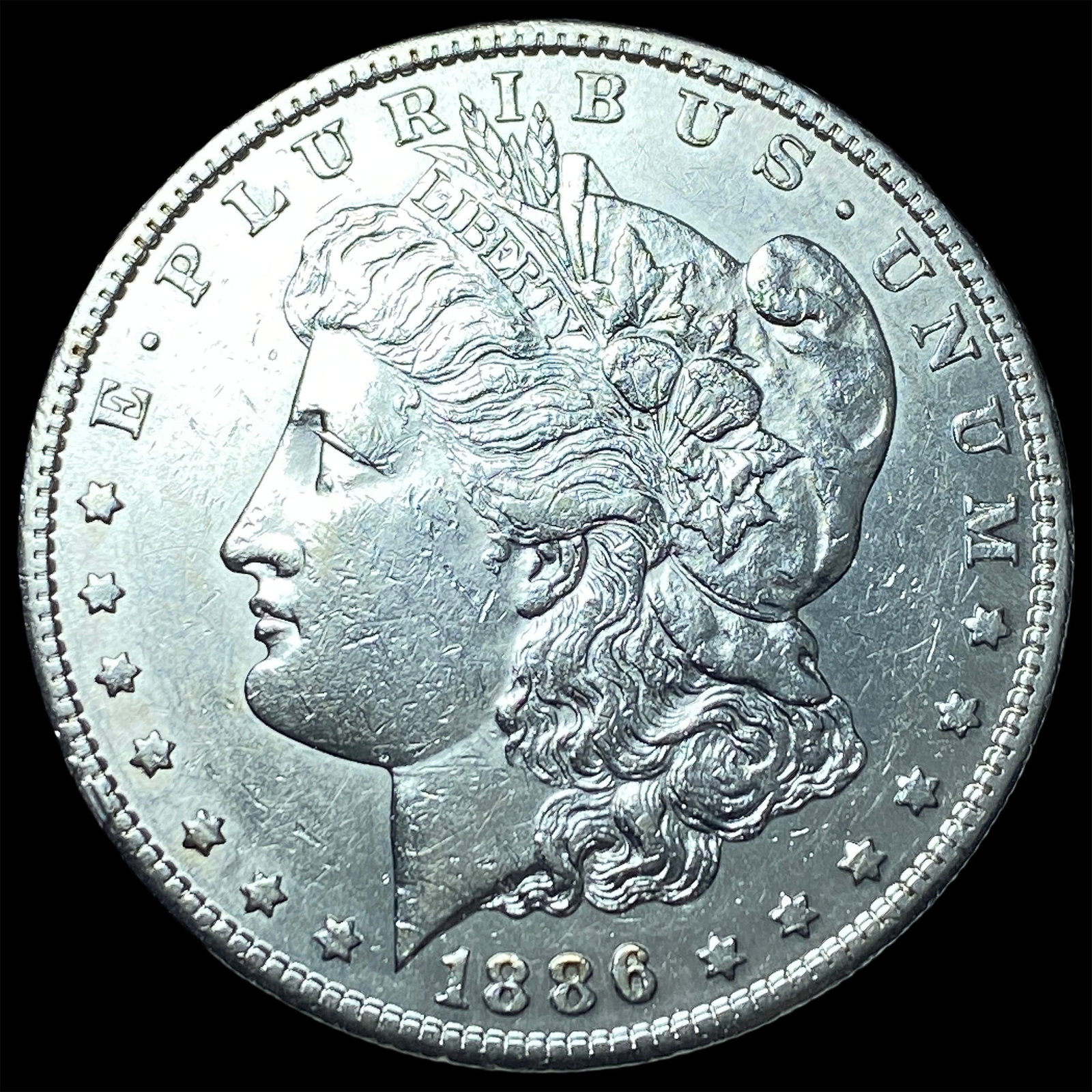 1886-S Silver Morgan Dollar CLOSELY UNCIRCULATED: 1886-S Silver Morgan Dollar CLOSELY UNCIRCULATED