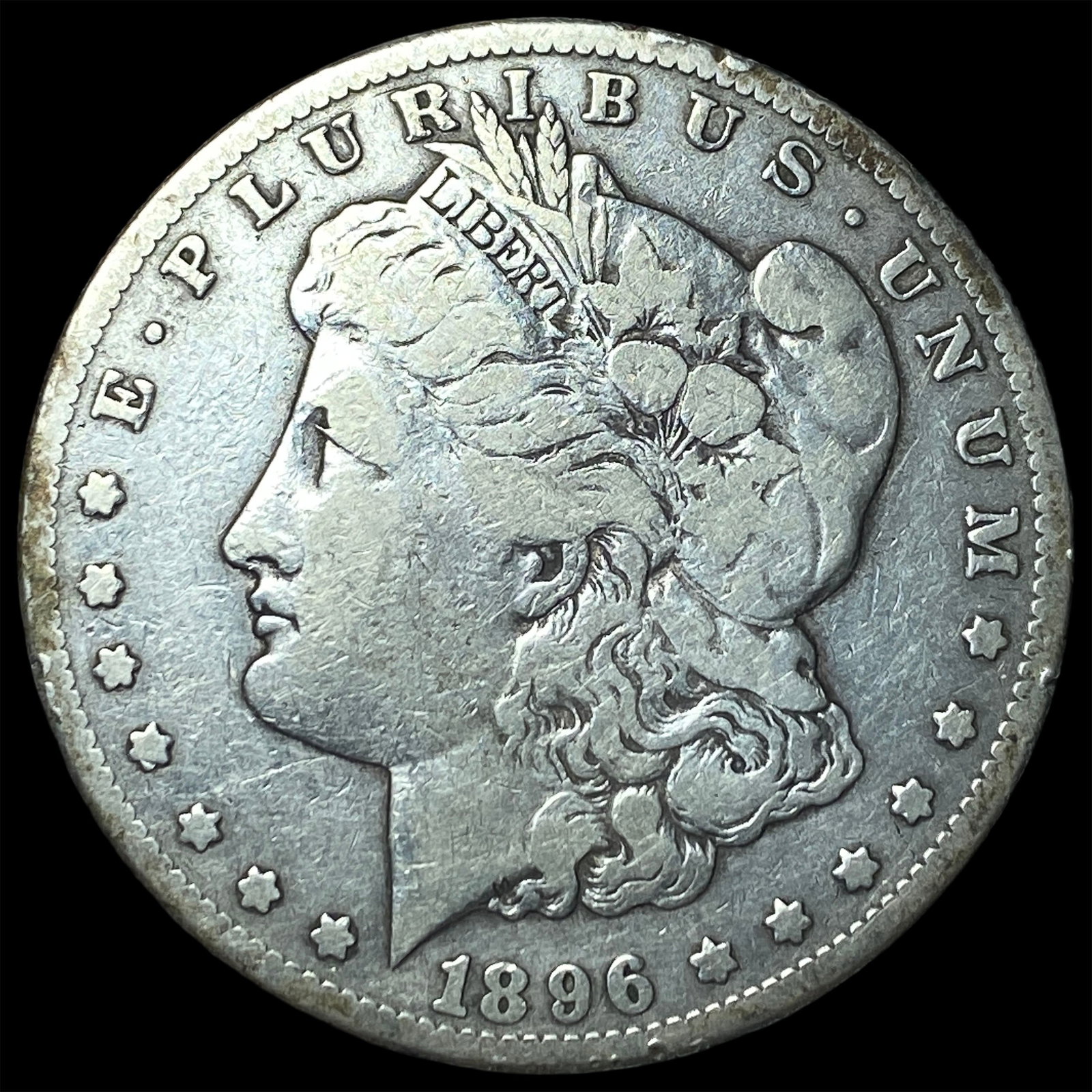 1896-S Silver Morgan Dollar LIGHTLY CIRCULATED: 1896-S Silver Morgan Dollar LIGHTLY CIRCULATED