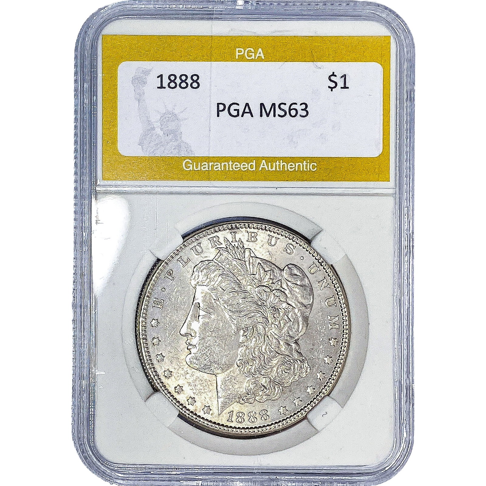 1888 Morgan Silver Dollar PGA MS63: 1888 Morgan Silver Dollar PGA MS63