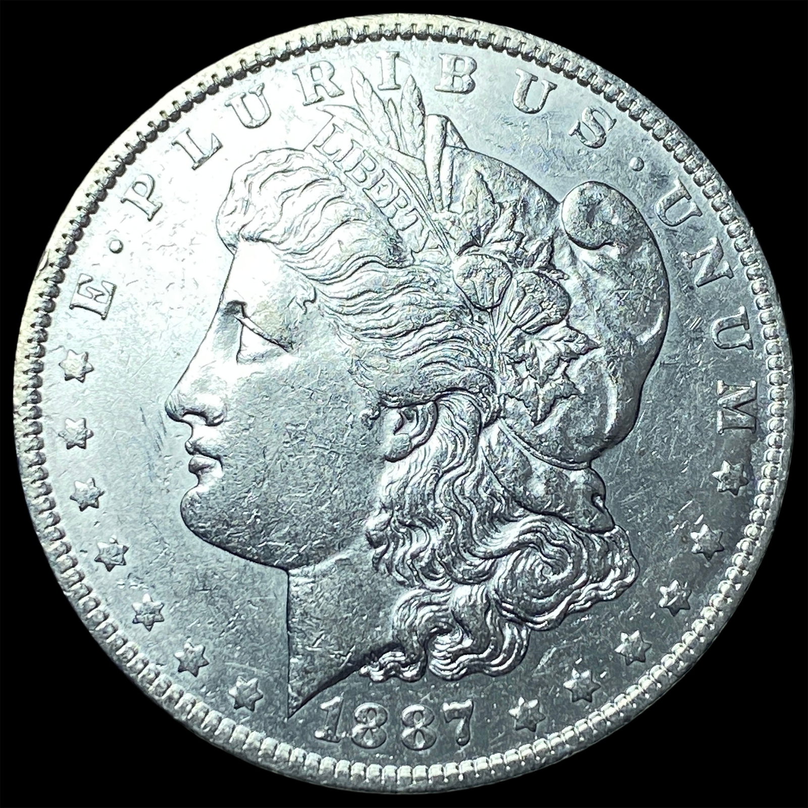 1887 Morgan Silver Dollar CLOSELY UNCIRCULATED: 1887 Morgan Silver Dollar CLOSELY UNCIRCULATED