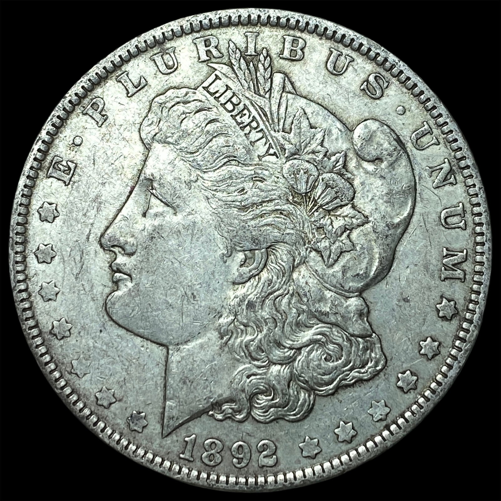 1892 Morgan Silver Dollar NEARLY UNCIRCULATED: 1892 Morgan Silver Dollar NEARLY UNCIRCULATED