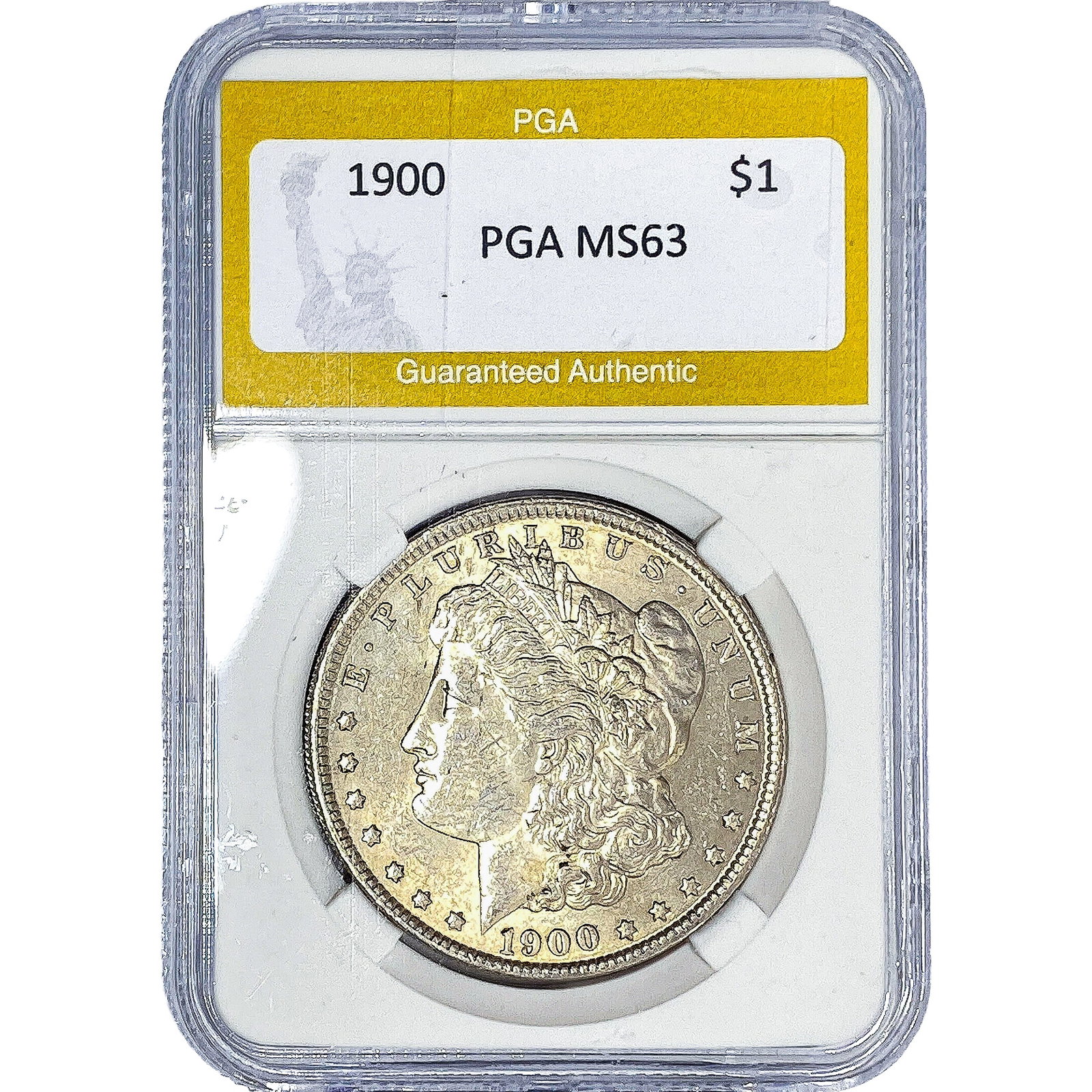 1900 Morgan Silver Dollar PGA MS63: 1900 Morgan Silver Dollar PGA MS63