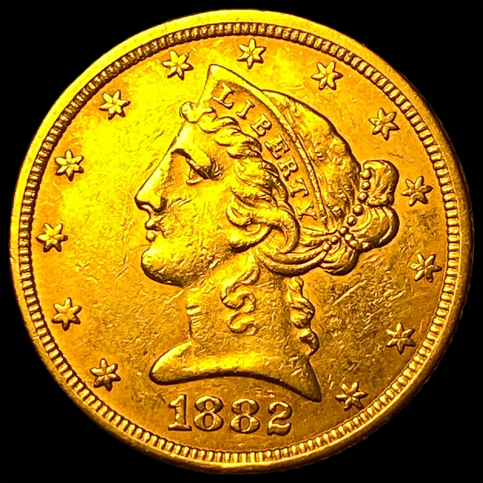1882 $5 Liberty Head Half Eagle Gold CLOSELY UNCIRCULATED (1 of 2)
