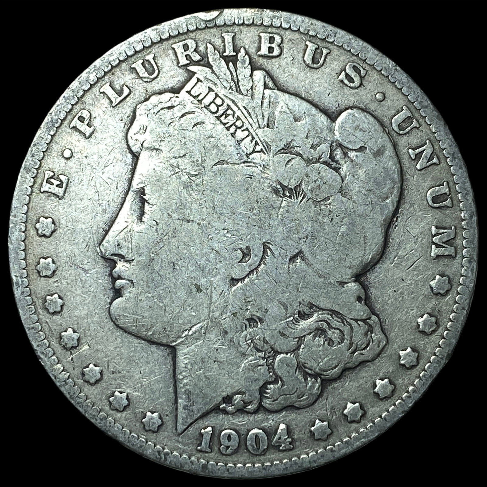 1904-O Silver Morgan Dollar NICELY CIRCULATED: 1904-O Silver Morgan Dollar NICELY CIRCULATED