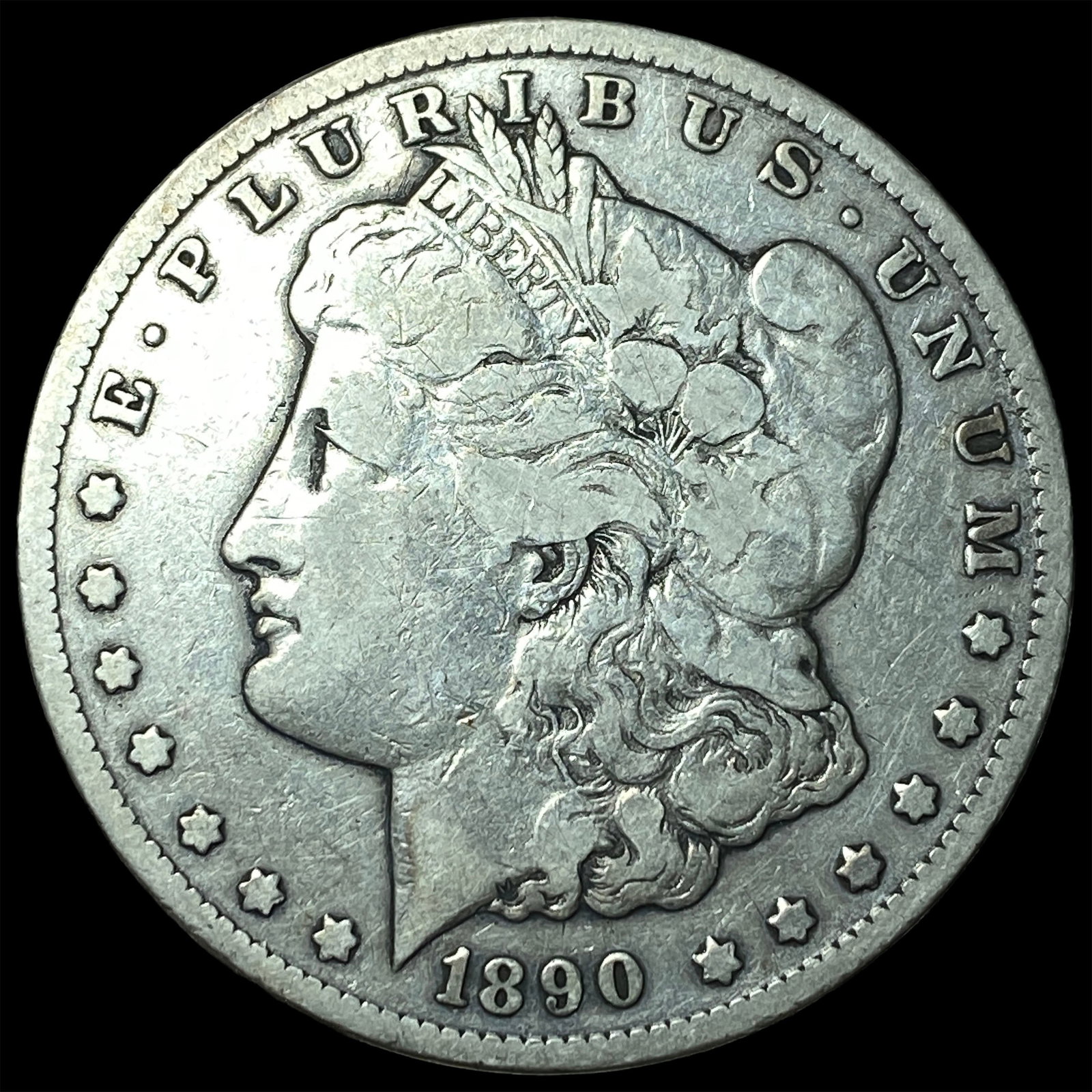 1890-CC Silver Morgan Dollar NICELY CIRCULATED: 1890-CC Silver Morgan Dollar NICELY CIRCULATED