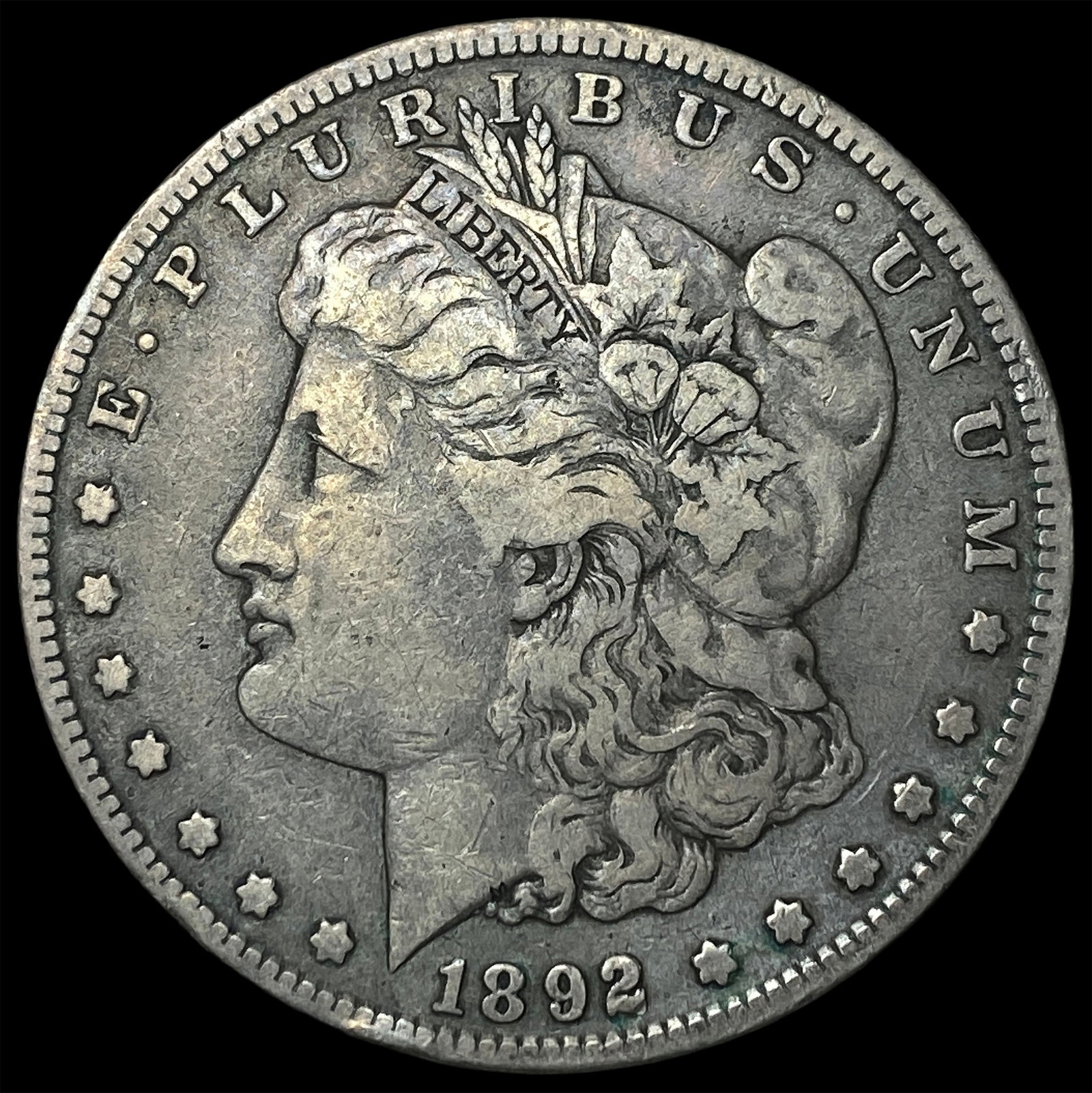 1892 Silver Morgan Dollar LIGHTLY CIRCULATED: 1892 Silver Morgan Dollar LIGHTLY CIRCULATED