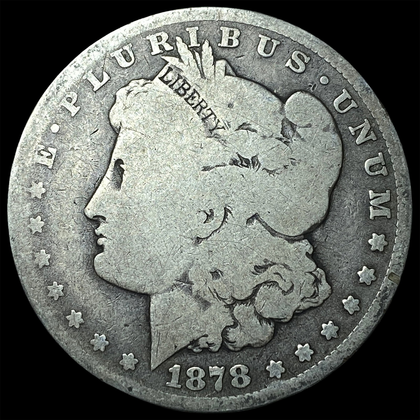 1878-CC Silver Morgan Dollar NICELY CIRCULATED: 1878-CC Silver Morgan Dollar NICELY CIRCULATED