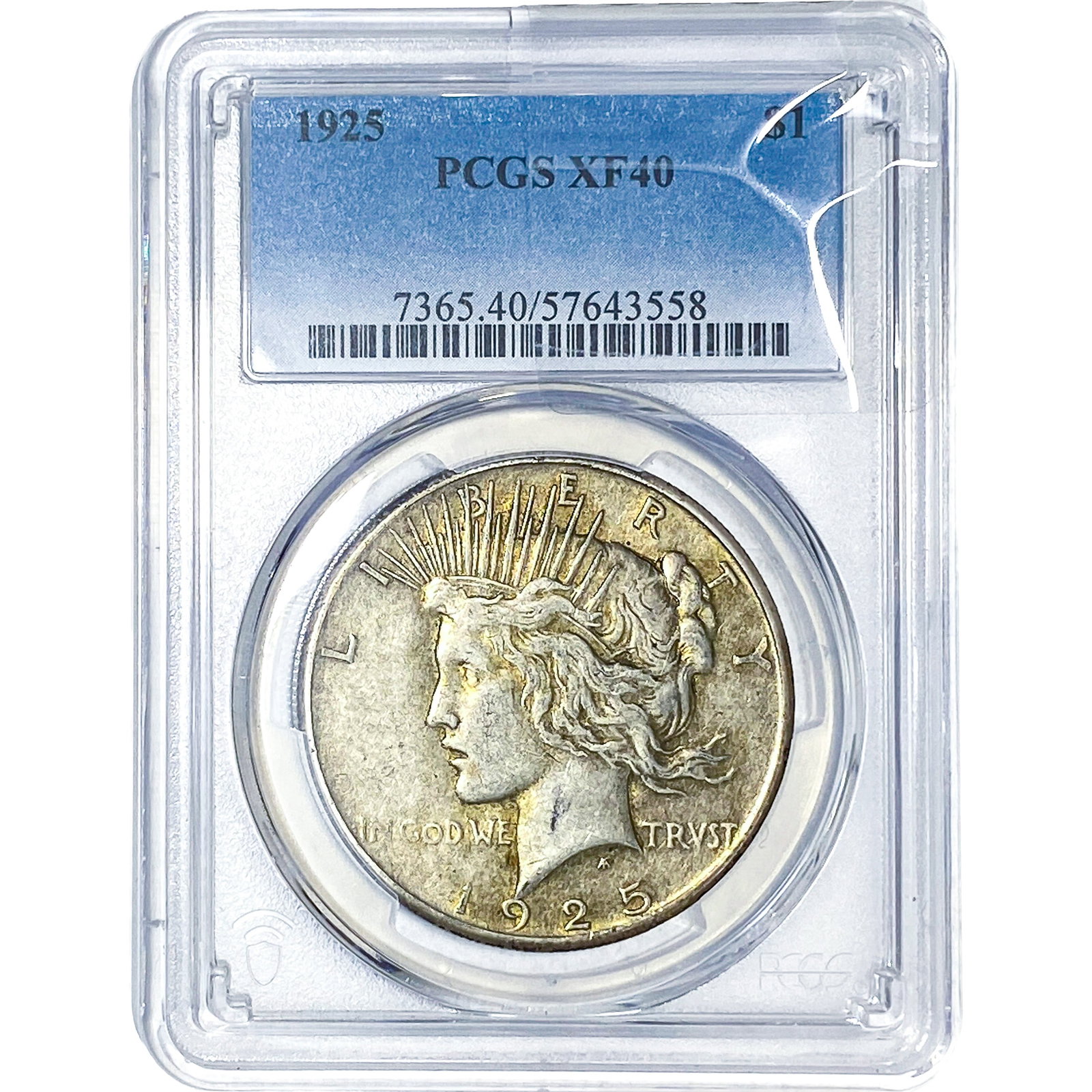 1925 Silver Peace Dollar PCGS XF40: 1925 Silver Peace Dollar PCGS XF40