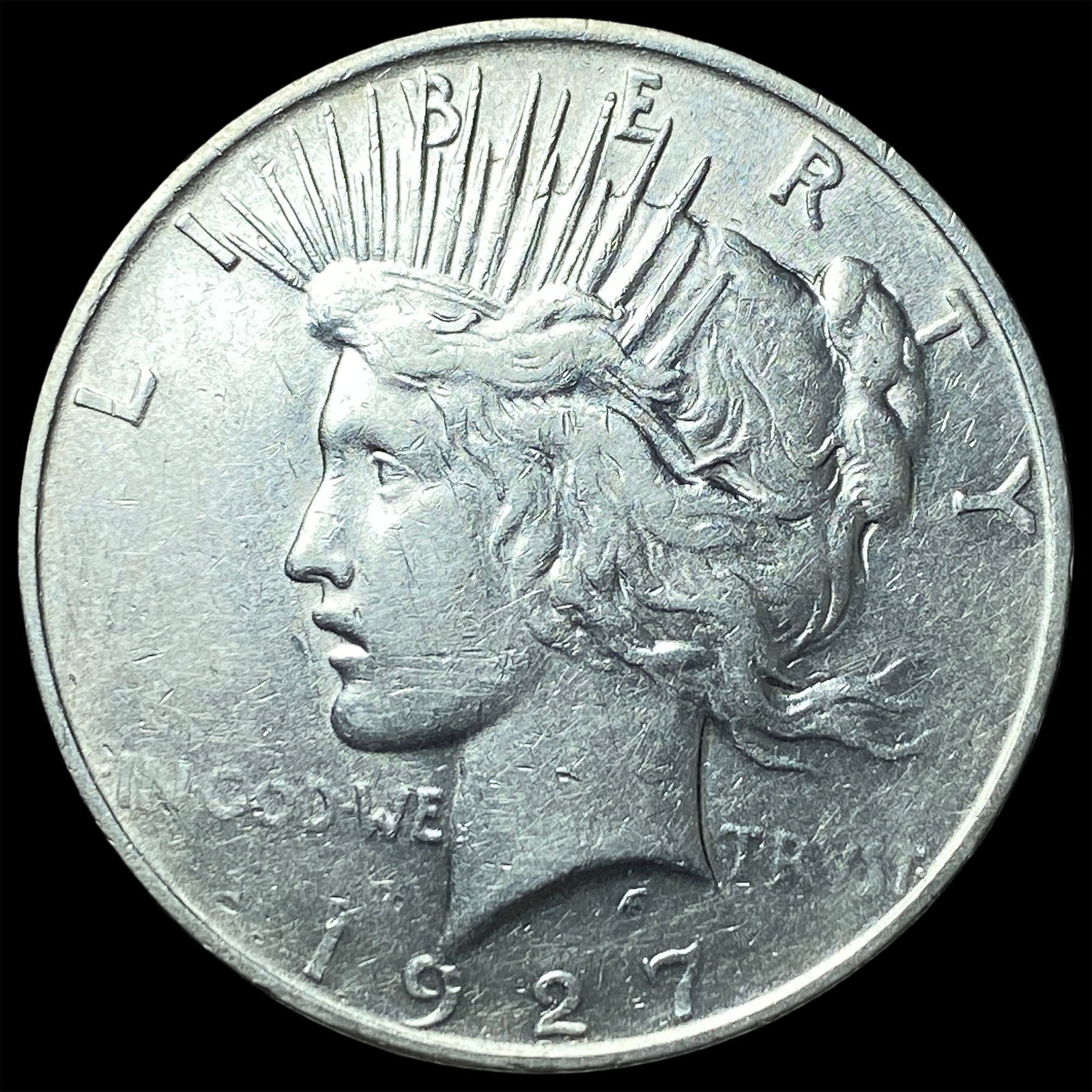 1927 Peace Silver Dollar CLOSELY UNCIRCULATED: 1927 Peace Silver Dollar CLOSELY UNCIRCULATED