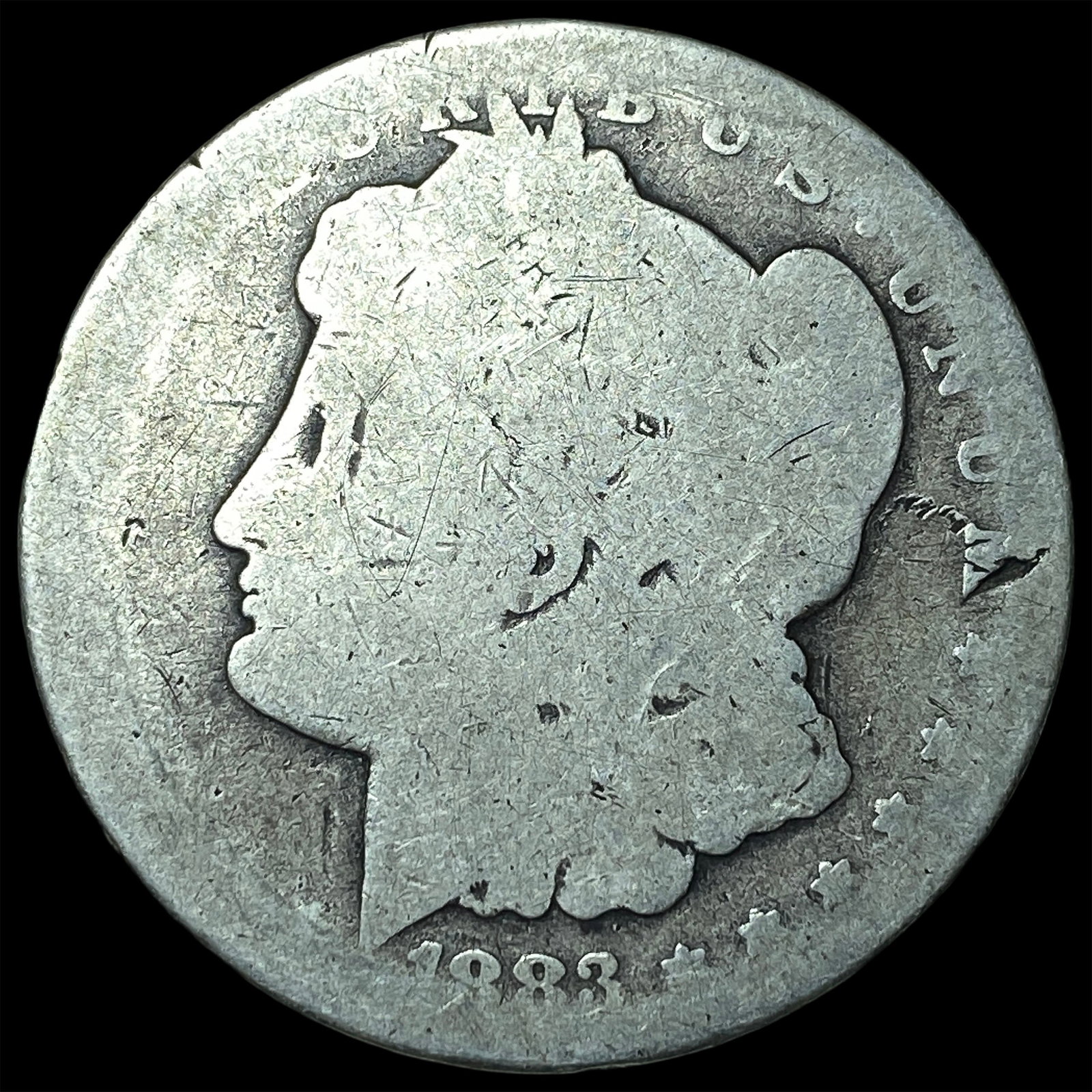 1883-CC Silver Morgan Dollar NICELY CIRCULATED: 1883-CC Silver Morgan Dollar NICELY CIRCULATED