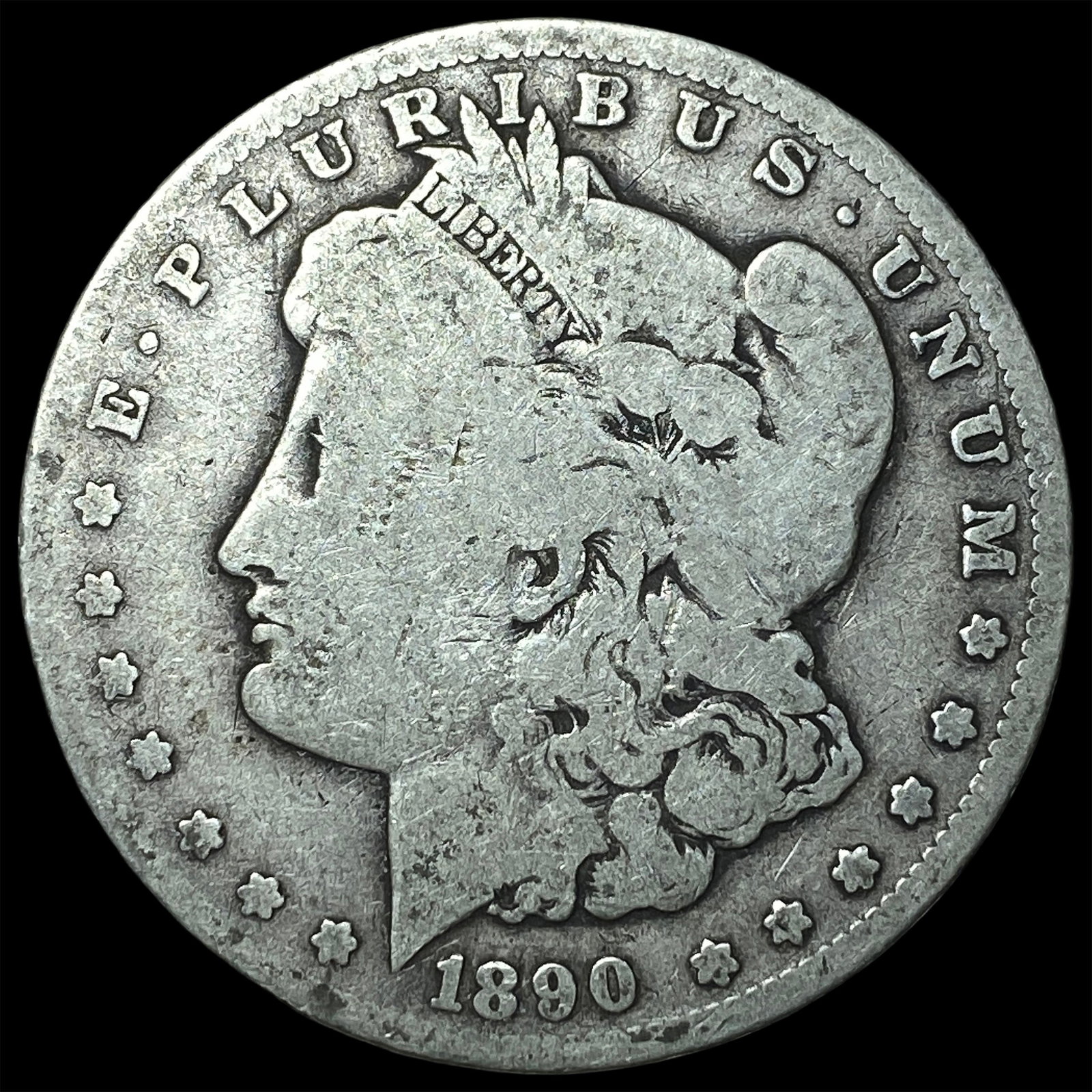 1890-CC Silver Morgan Dollar NICELY CIRCULATED: 1890-CC Silver Morgan Dollar NICELY CIRCULATED
