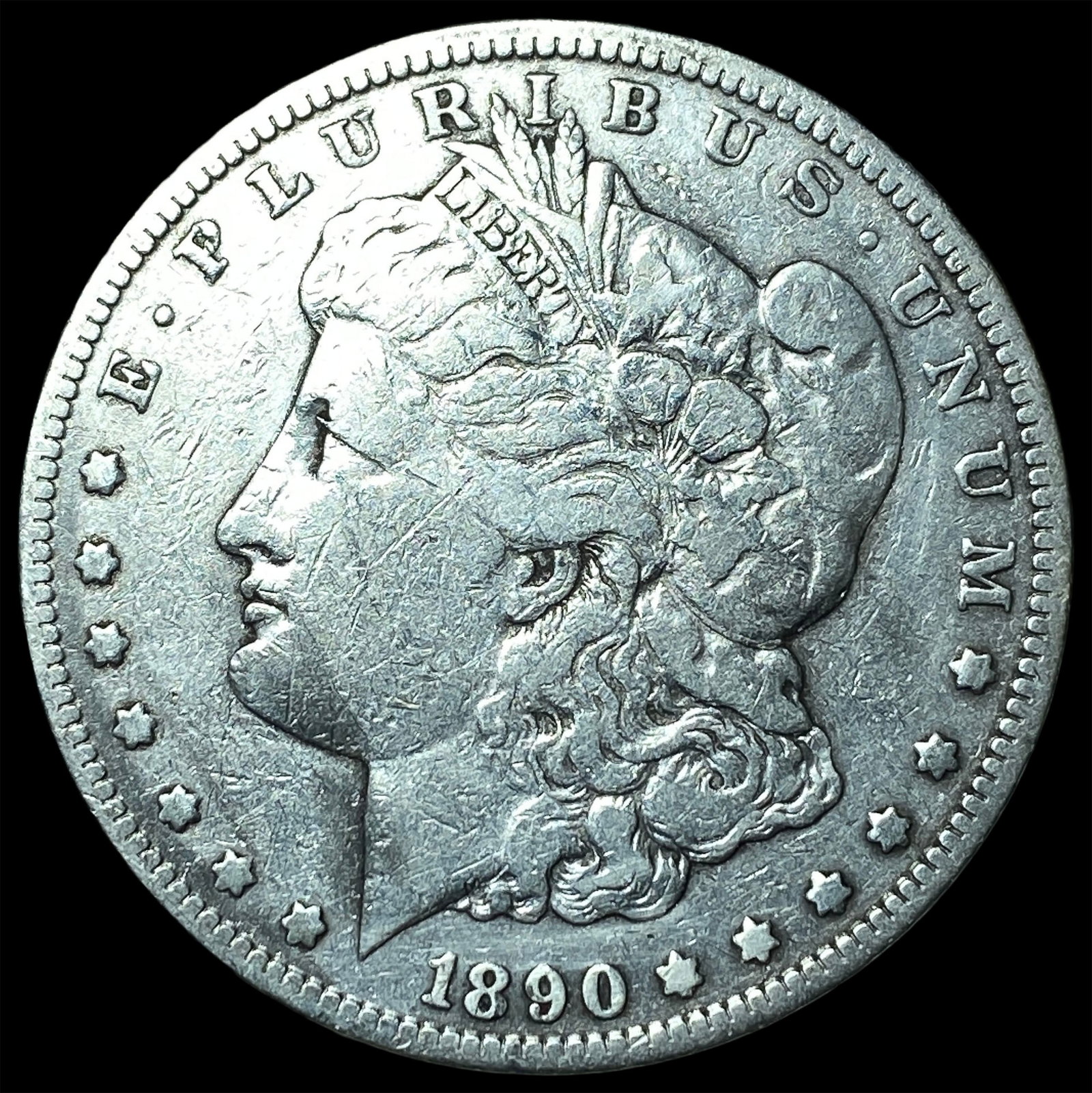 1890-CC Silver Morgan Dollar NICELY CIRCULATED: 1890-CC Silver Morgan Dollar NICELY CIRCULATED