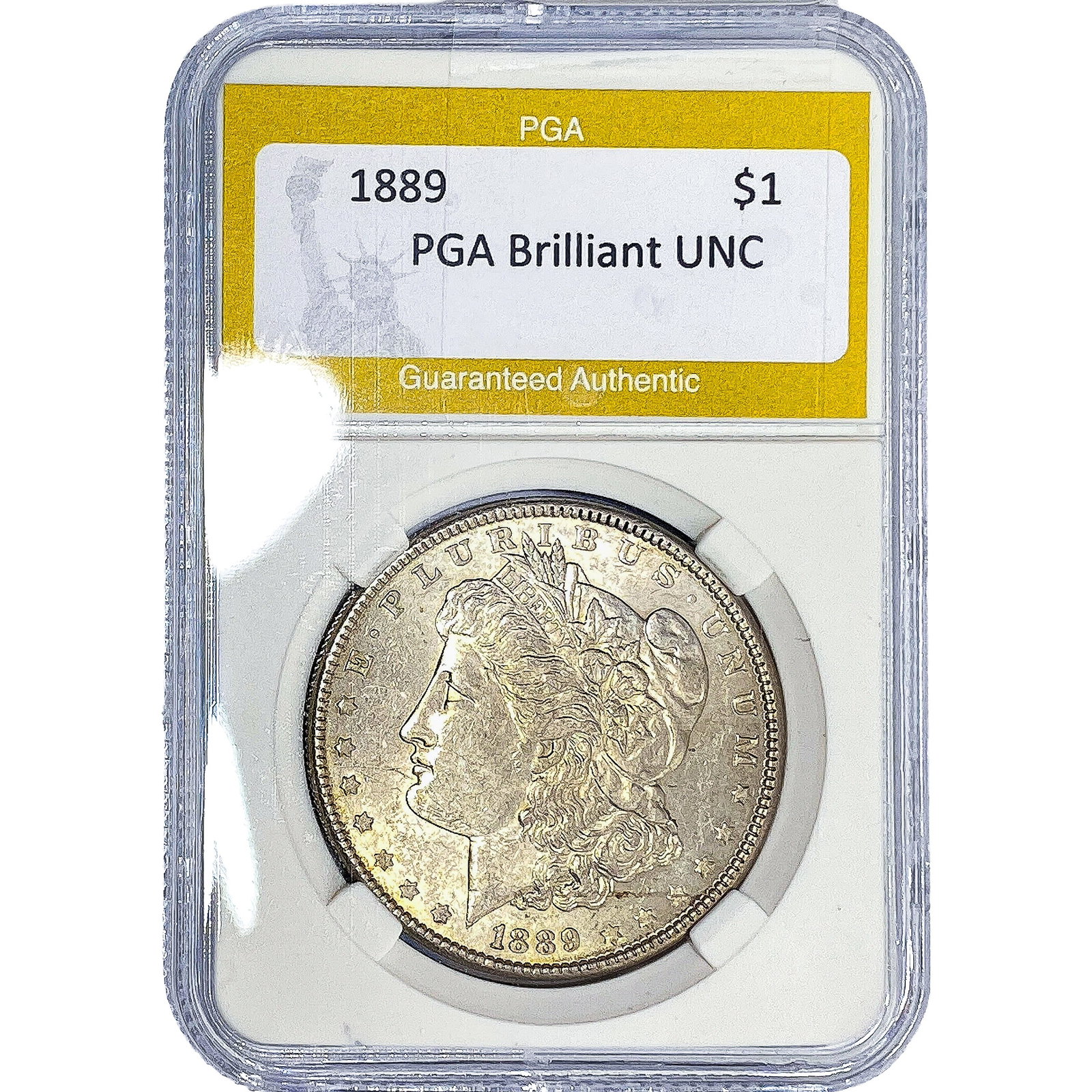 1889 Morgan Silver Dollar PGA Brilliant UNC (1 of 2)