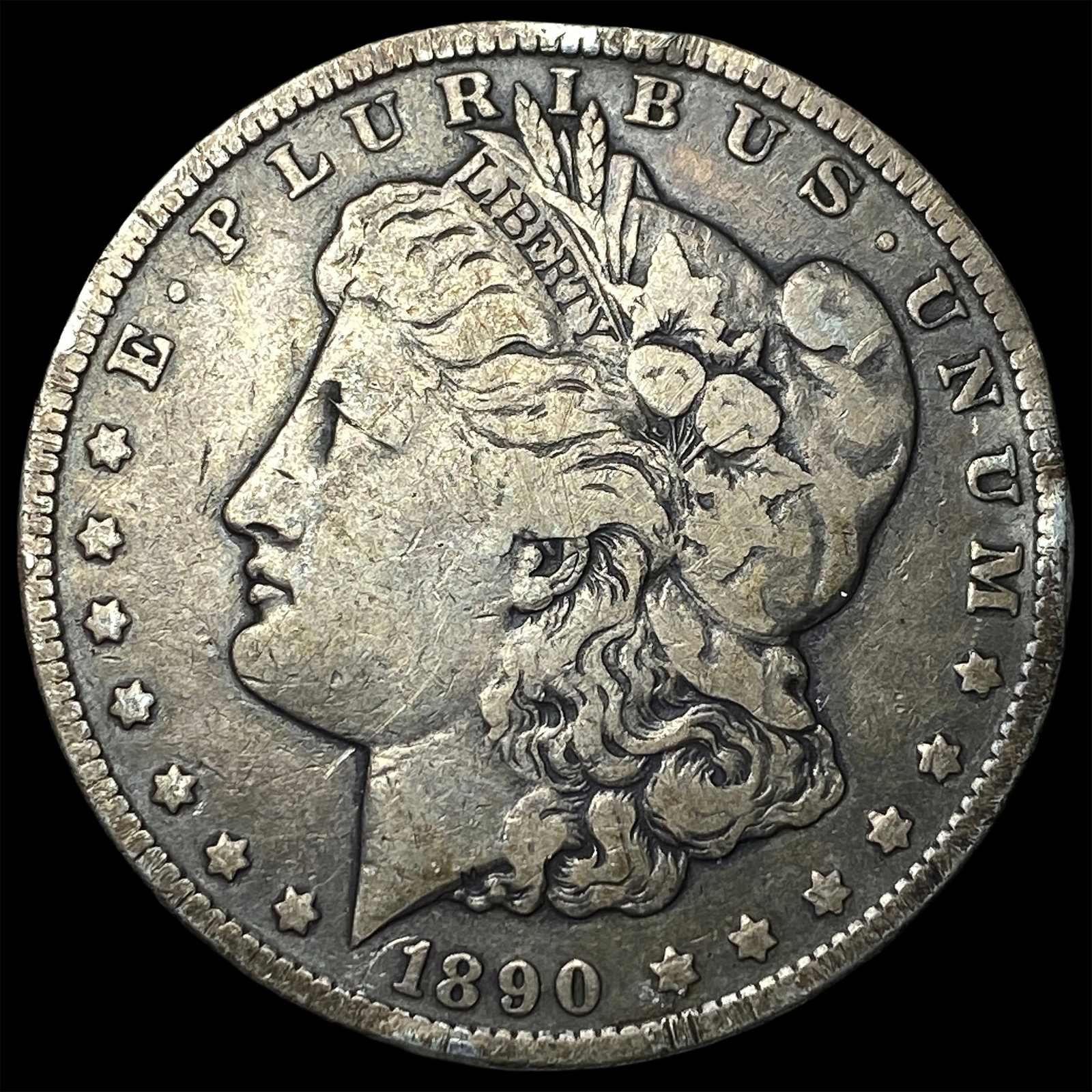 1890-CC Silver Morgan Dollar NICELY CIRCULATED: 1890-CC Silver Morgan Dollar NICELY CIRCULATED