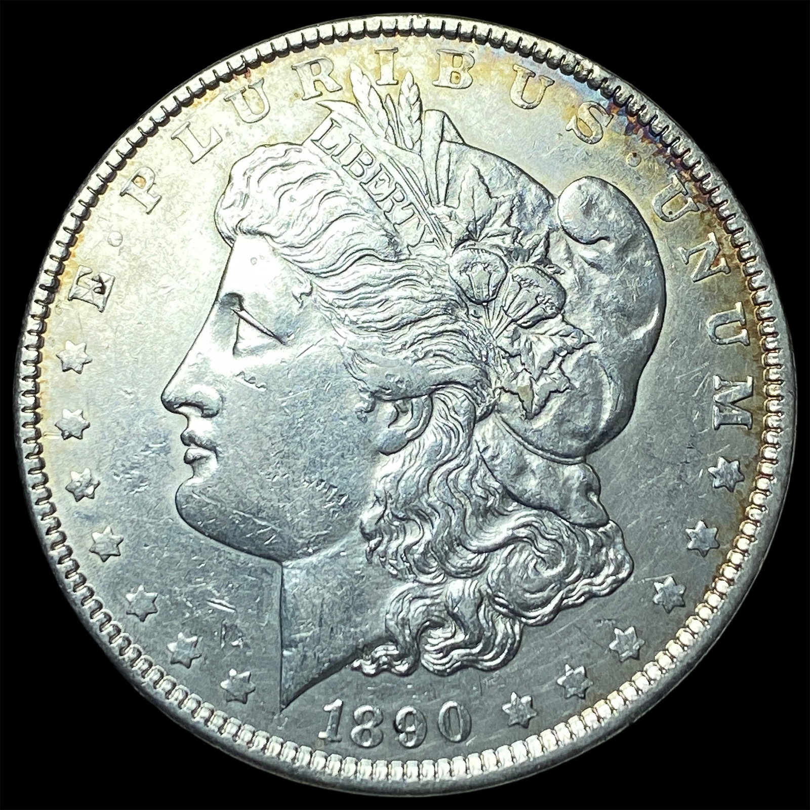 1890 Morgan Silver Dollar NEARLY UNCIRCULATED: 1890 Morgan Silver Dollar NEARLY UNCIRCULATED