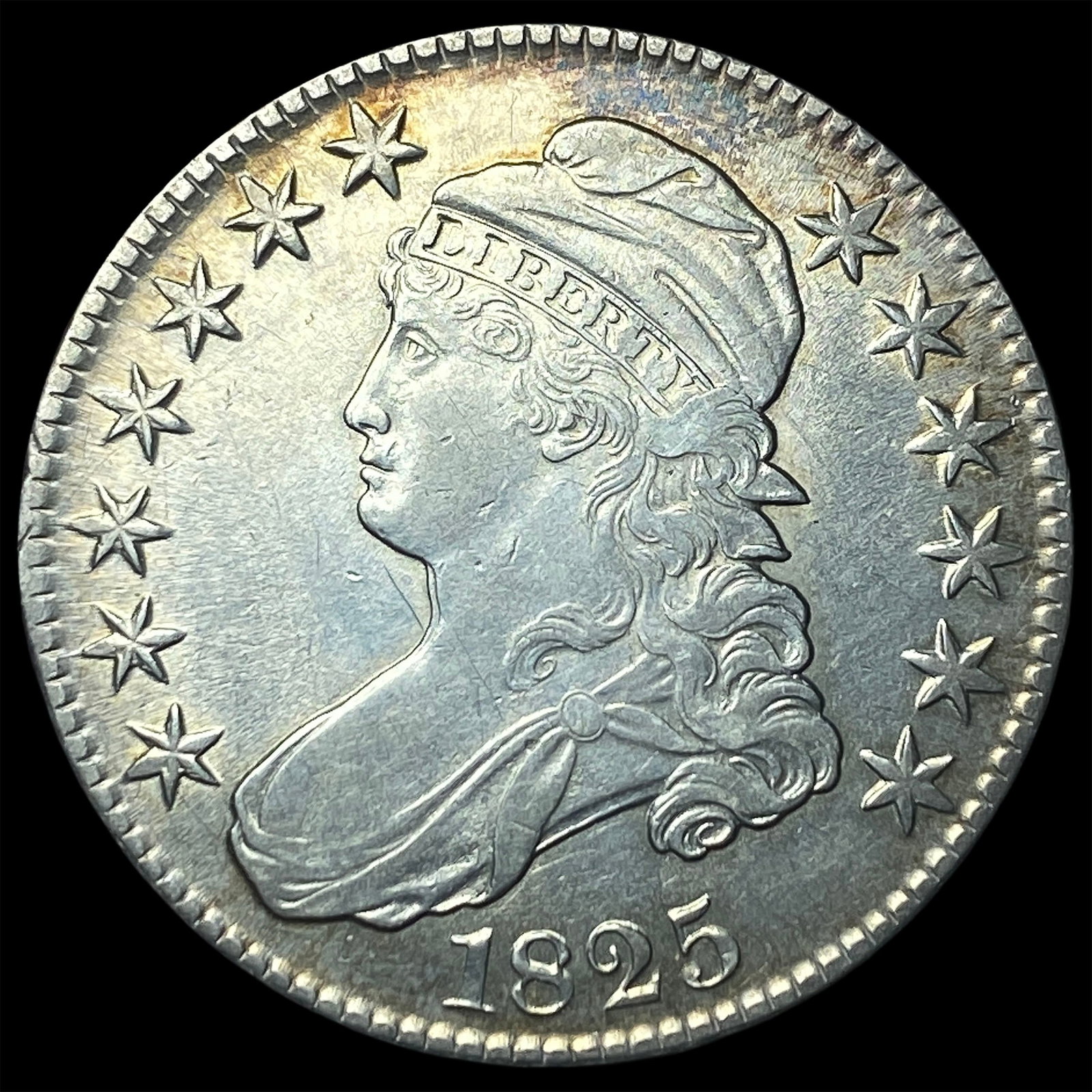 1825 Capped Bust Half Dollar CLOSELY UNCIRCULATED (1 of 2)