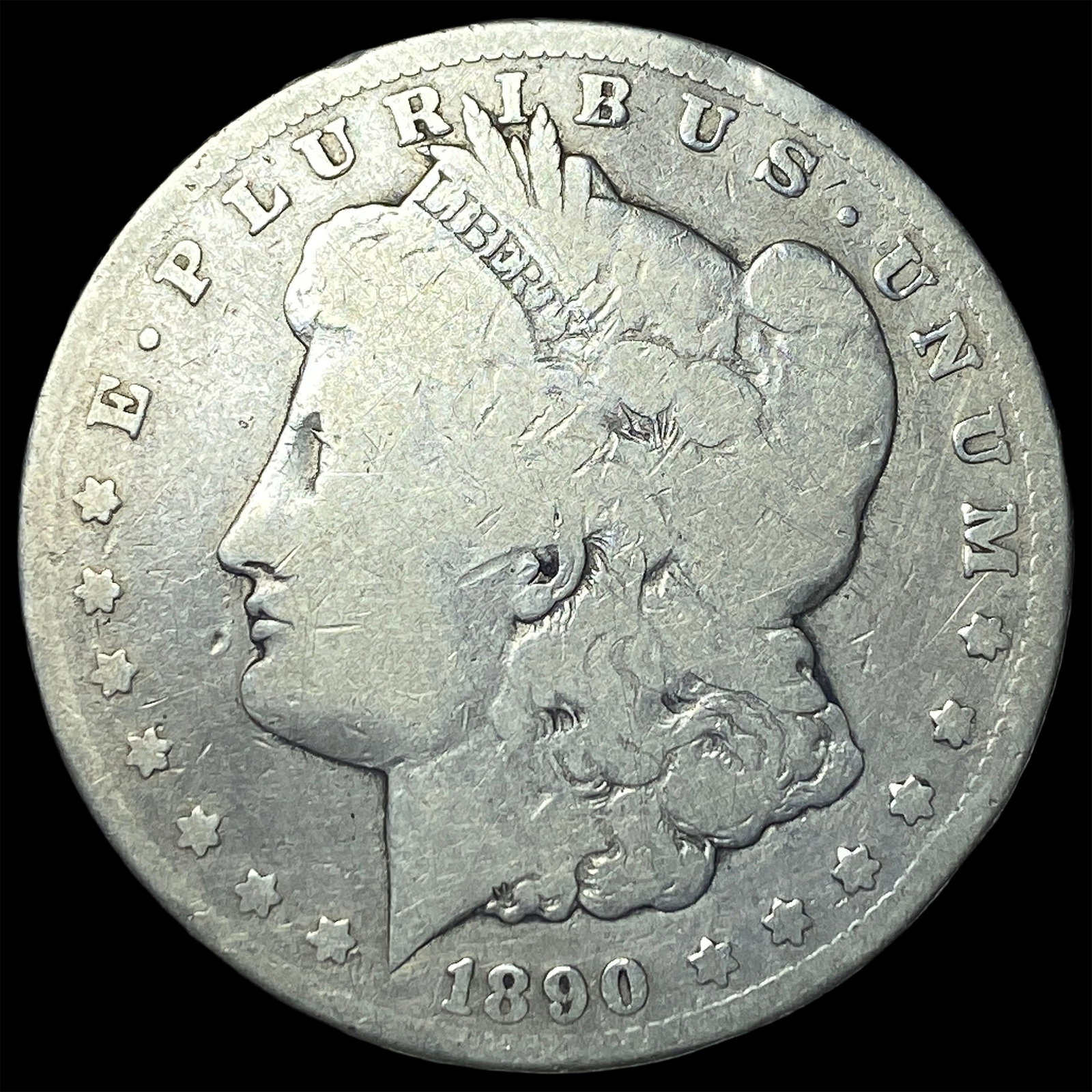 1890-CC Silver Morgan Dollar NICELY CIRCULATED: 1890-CC Silver Morgan Dollar NICELY CIRCULATED