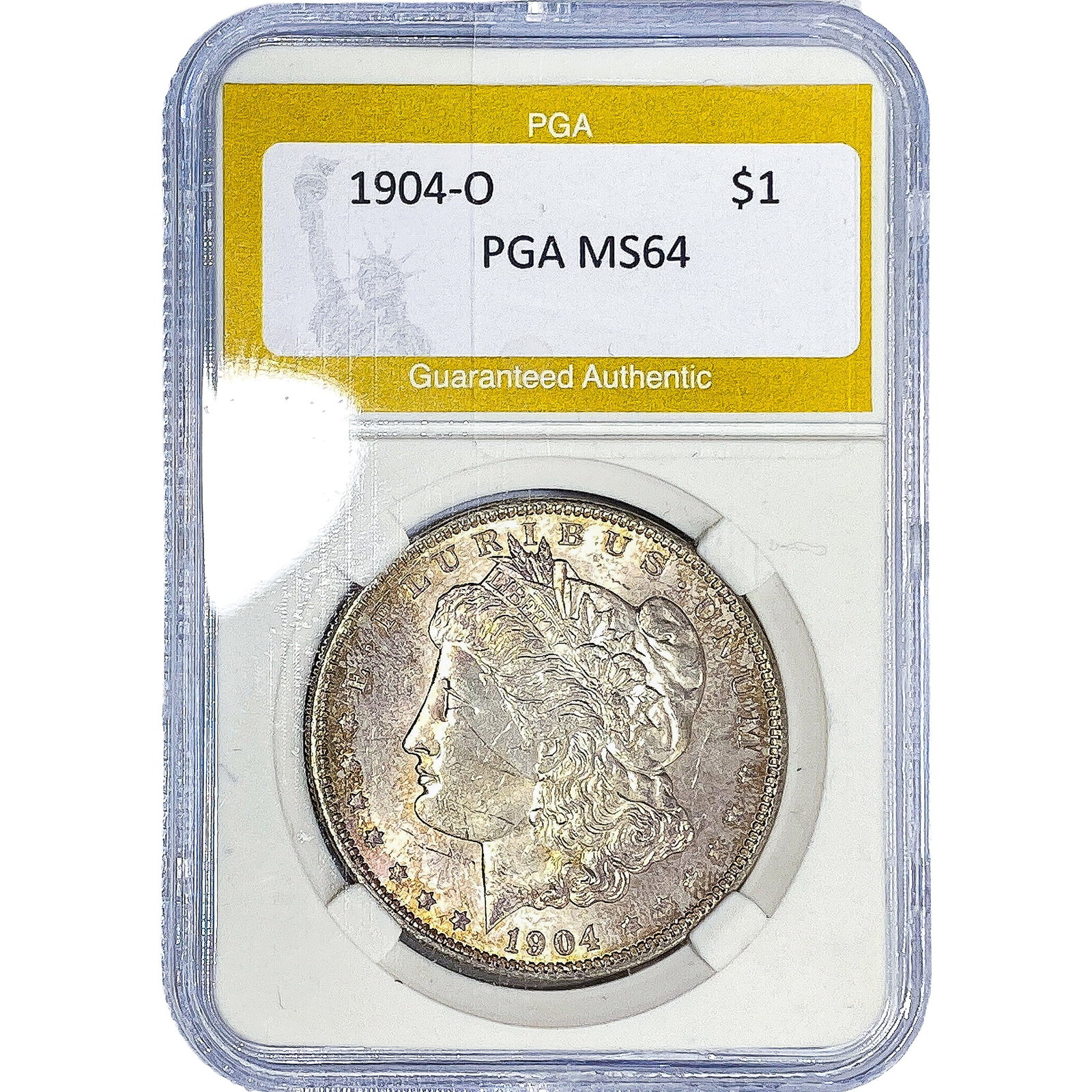 1904-O Morgan Silver Dollar PGA MS64: 1904-O Morgan Silver Dollar PGA MS64
