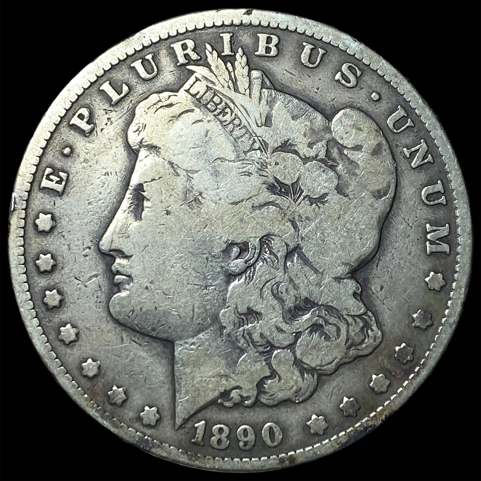 1890-CC Silver Morgan Dollar NICELY CIRCULATED: 1890-CC Silver Morgan Dollar NICELY CIRCULATED