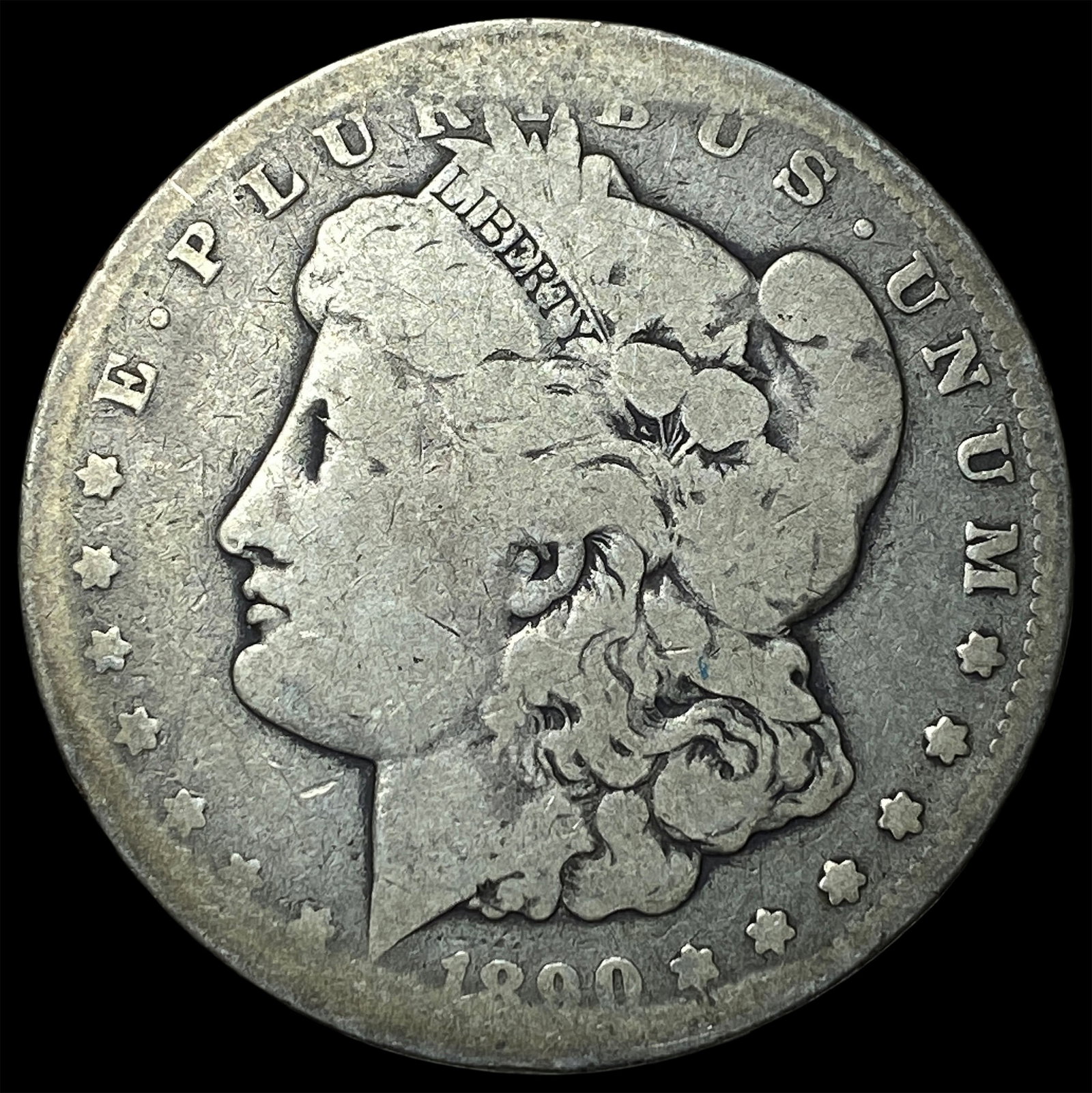 1800-CC Morgan Silver Dollar NICELY CIRCULATED: 1800-CC Morgan Silver Dollar NICELY CIRCULATED
