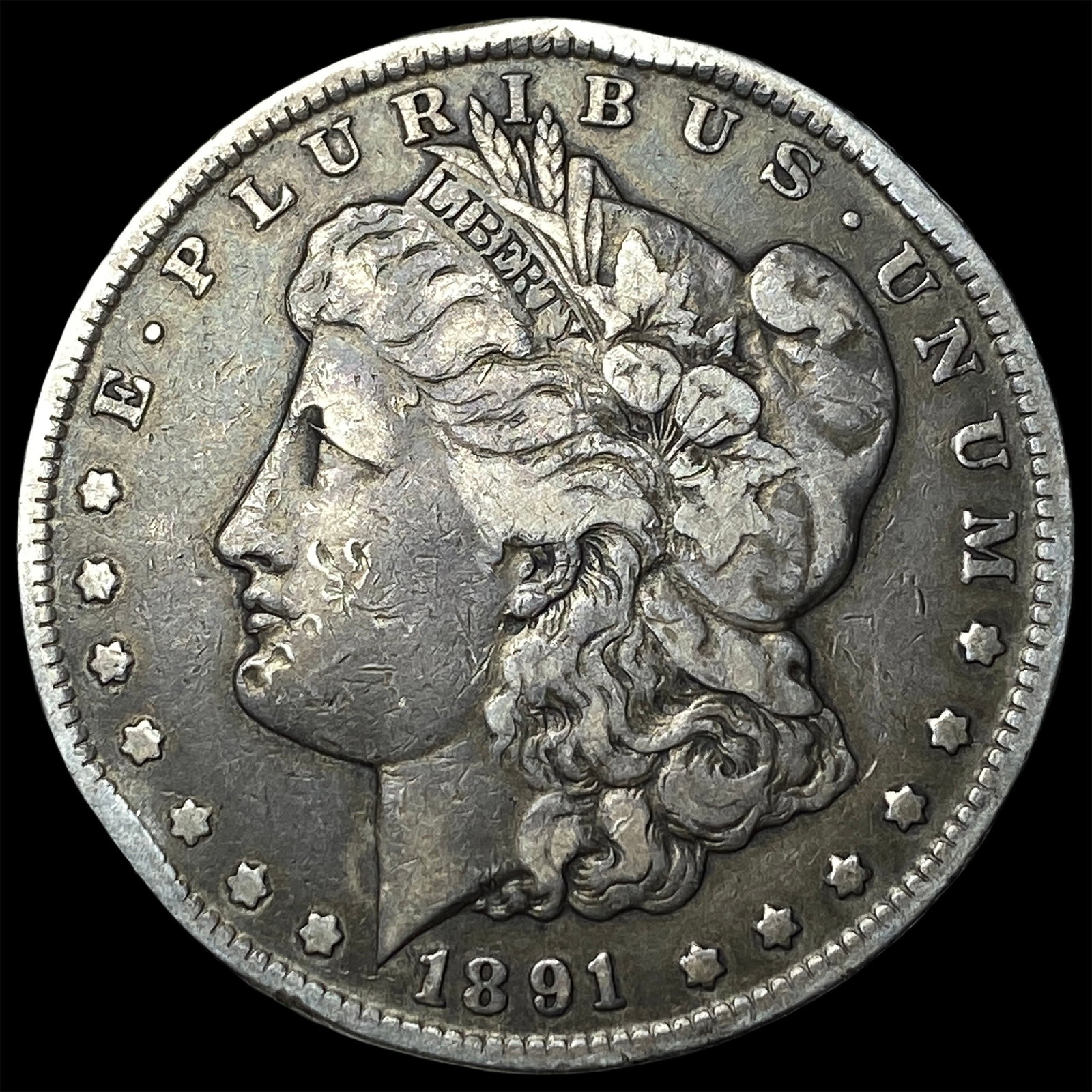 1891-CC Silver Morgan Dollar NICELY CIRCULATED: 1891-CC Silver Morgan Dollar NICELY CIRCULATED