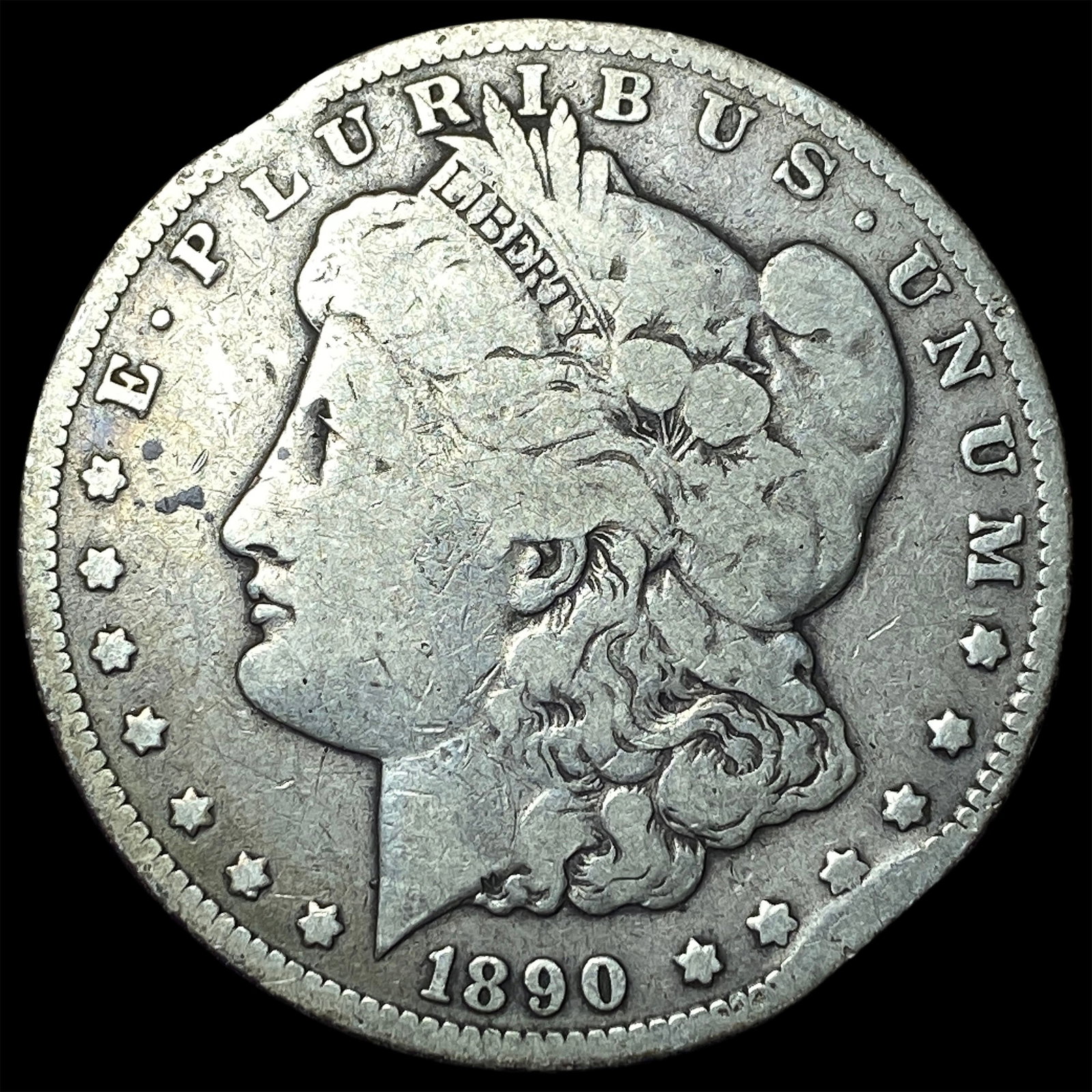 1890-CC Silver Morgan Dollar NICELY CIRCULATED: 1890-CC Silver Morgan Dollar NICELY CIRCULATED