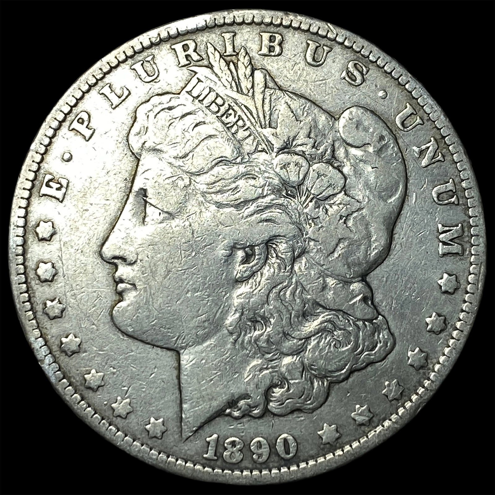 1890-CC Silver Morgan Dollar NICELY CIRCULATED: 1890-CC Silver Morgan Dollar NICELY CIRCULATED
